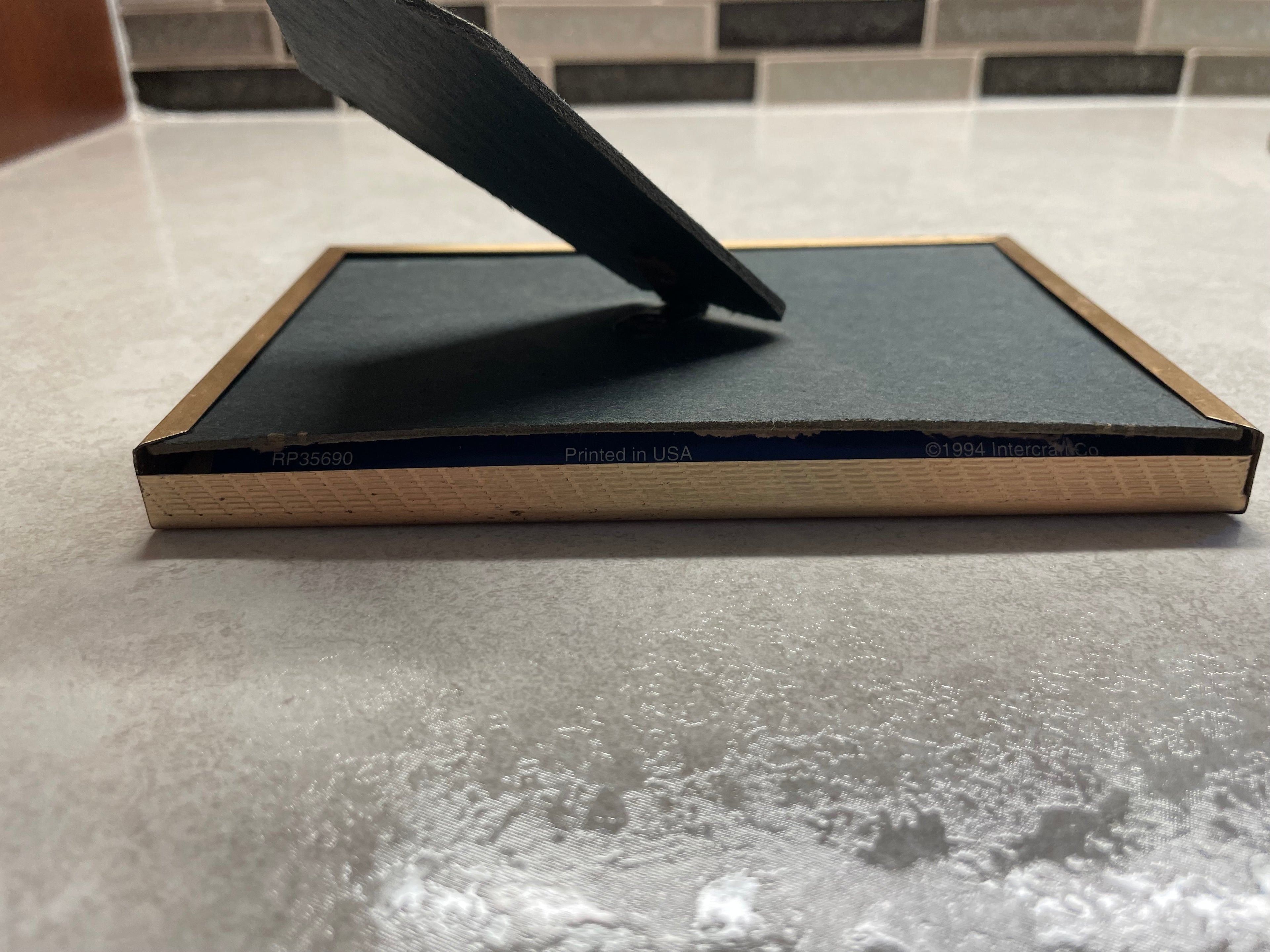 Two picture gold frame