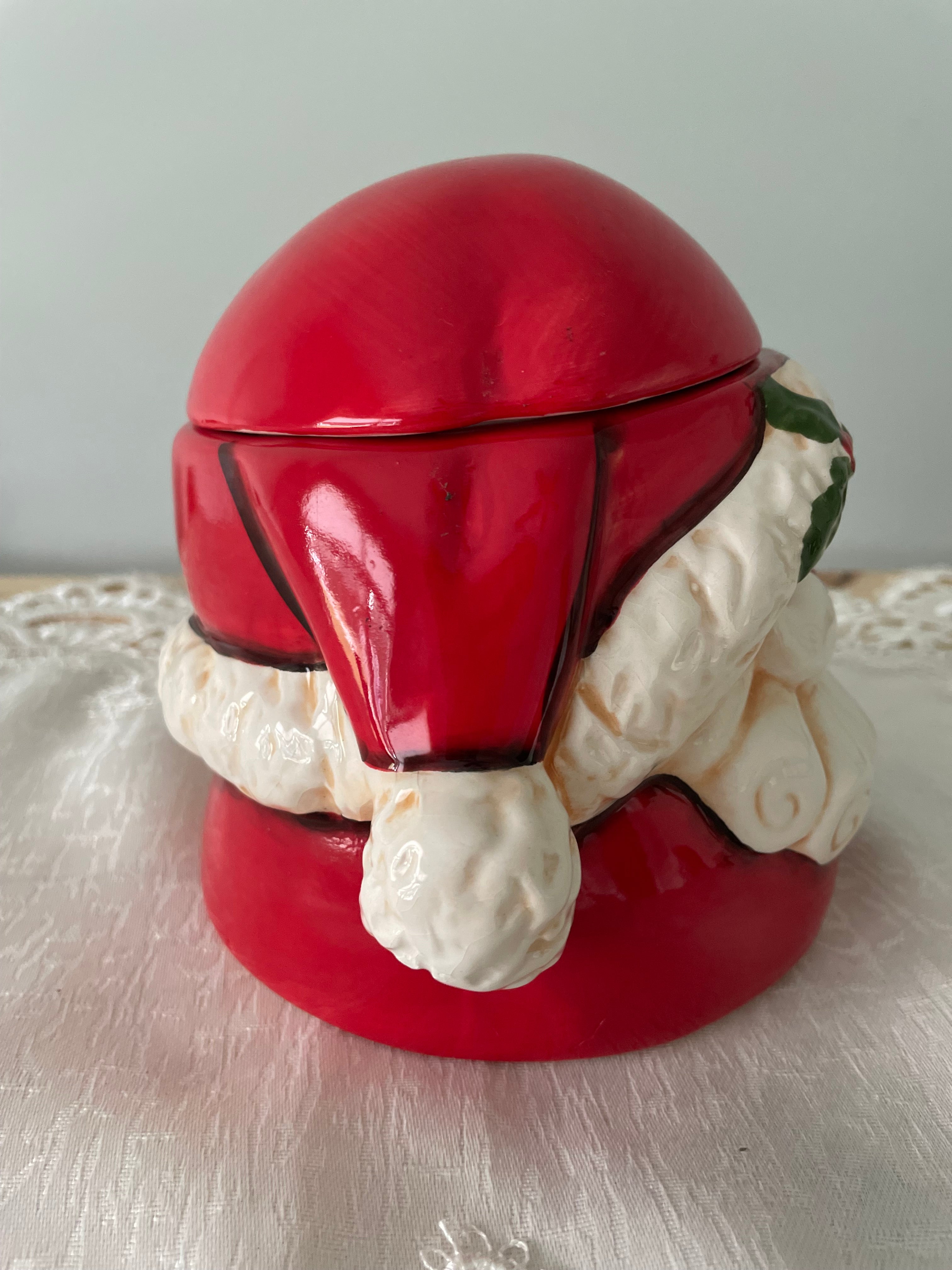 Ceramic Santa Claus candy jar