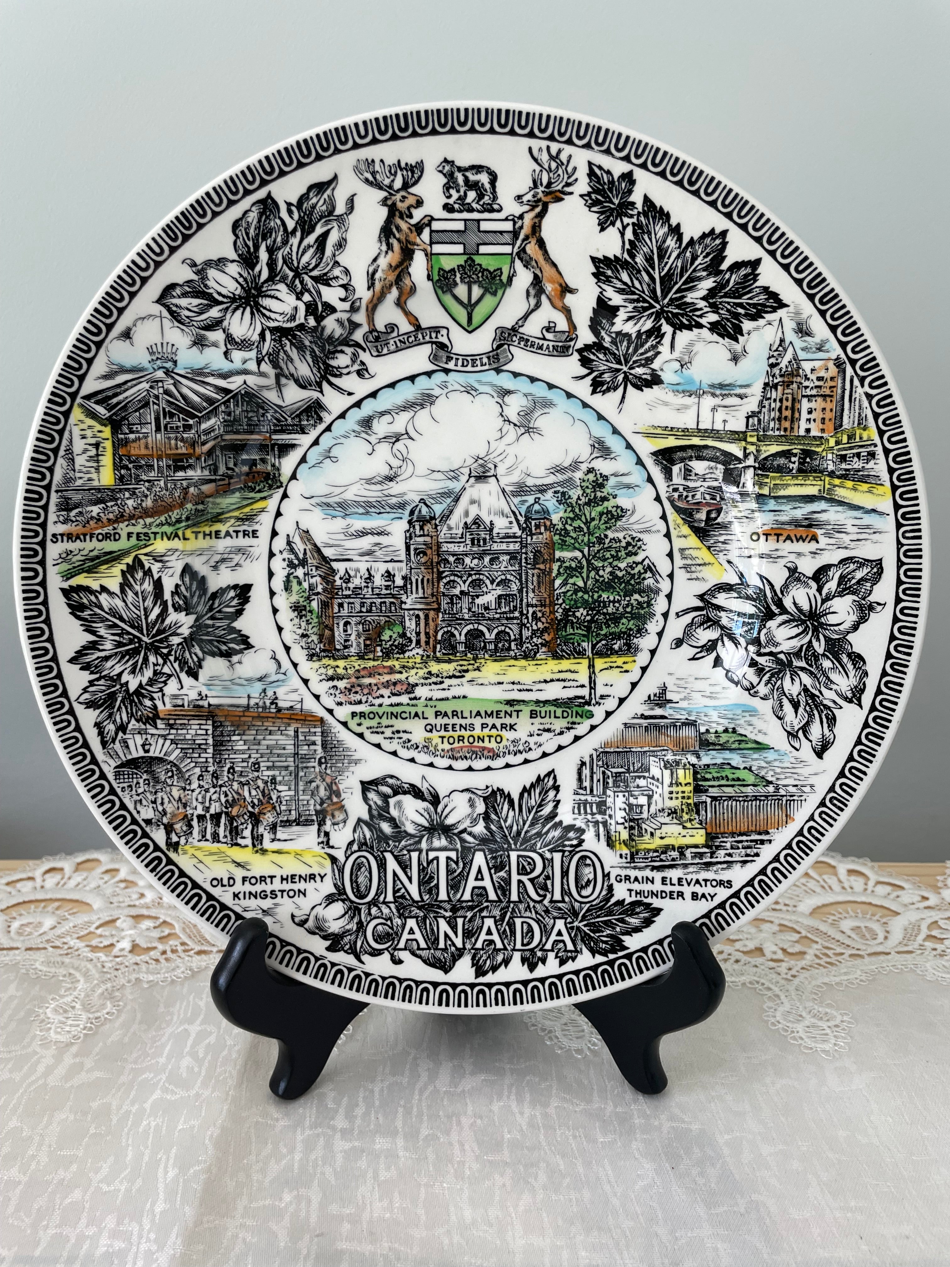 A Beautiful Wood & Sons Ontario Canda Collector's plate