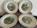 Currier & Ives “The Four Seasons” 1980 plates