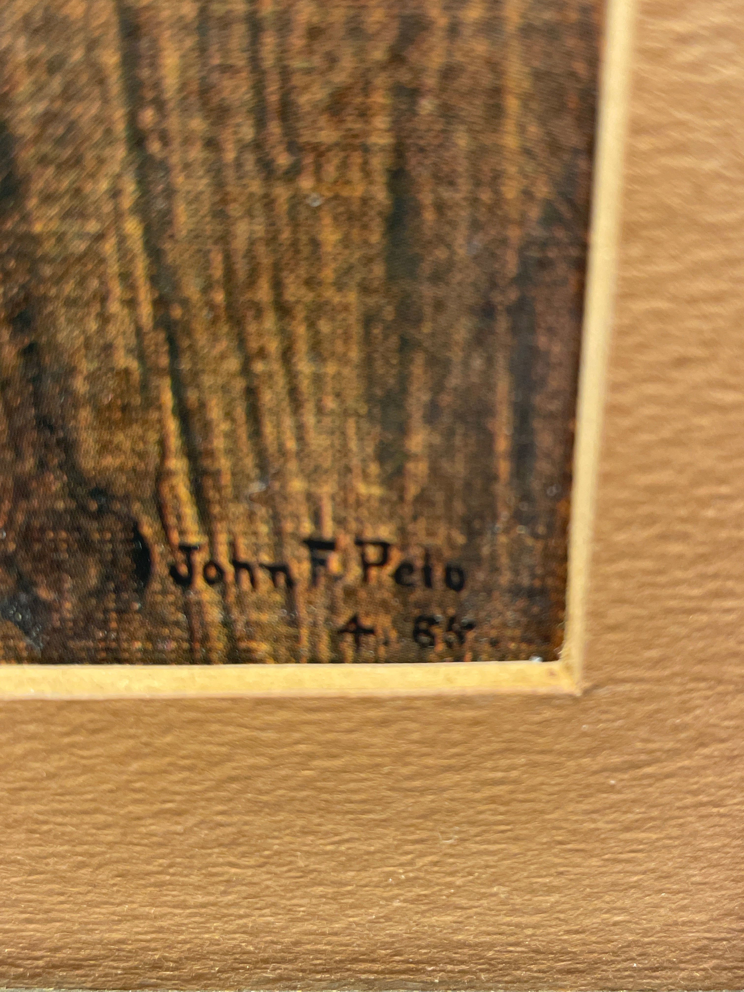 John F. Peto Print the Office Board signed