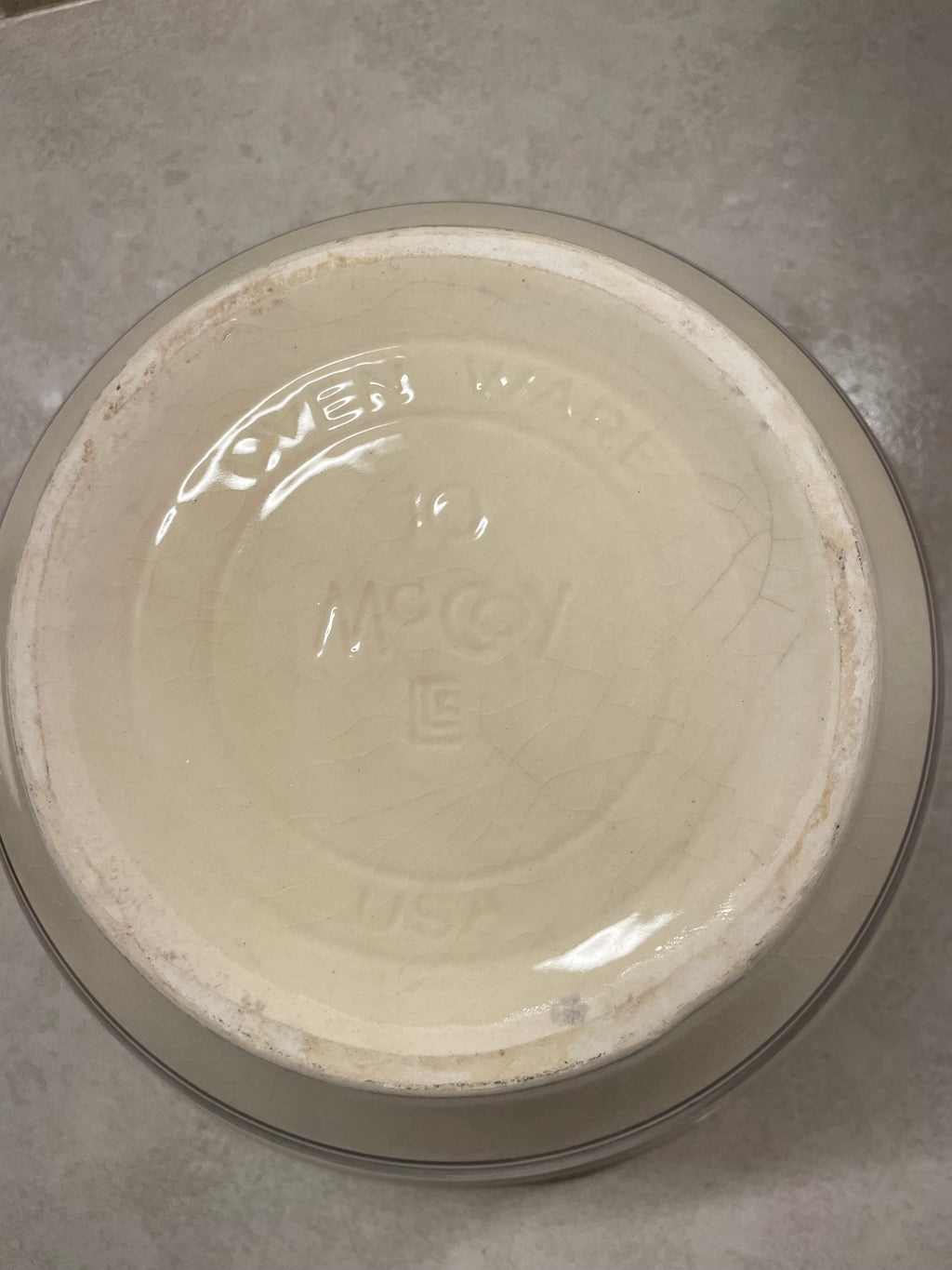 Vintage McCoy #10 mixing bowl-stoneware