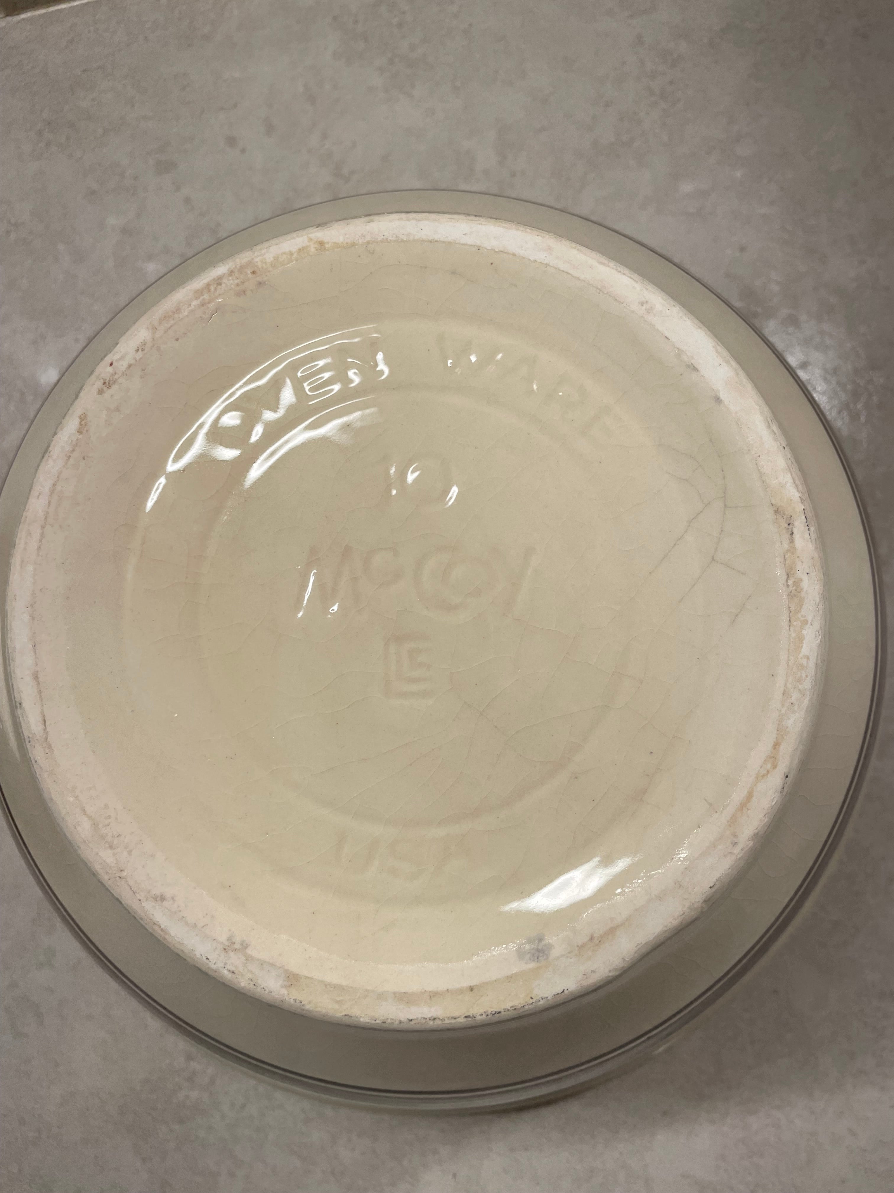 Vintage McCoy #10 mixing bowl-stoneware