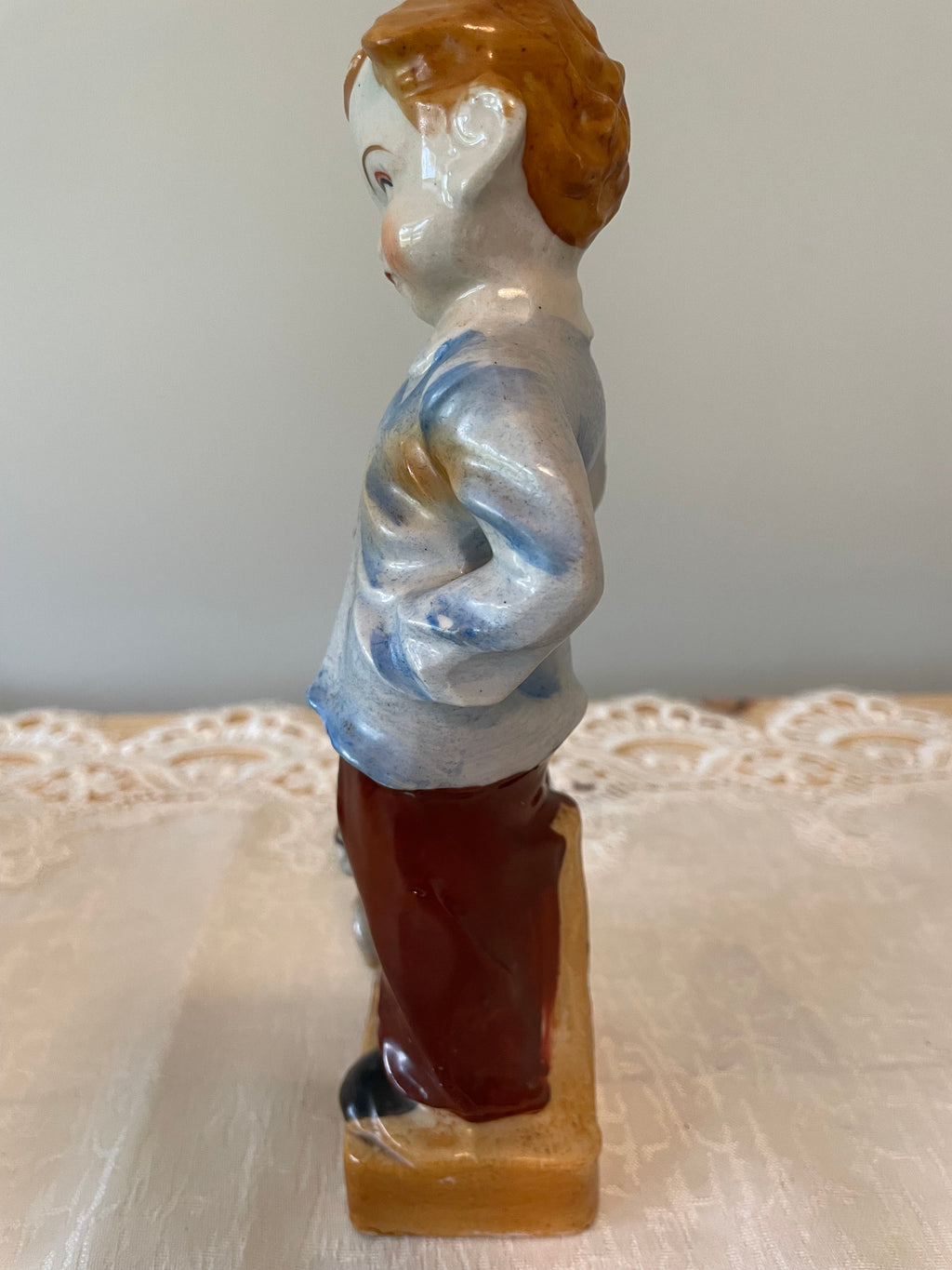 Vintage Japan hand painted boy and girl figurines