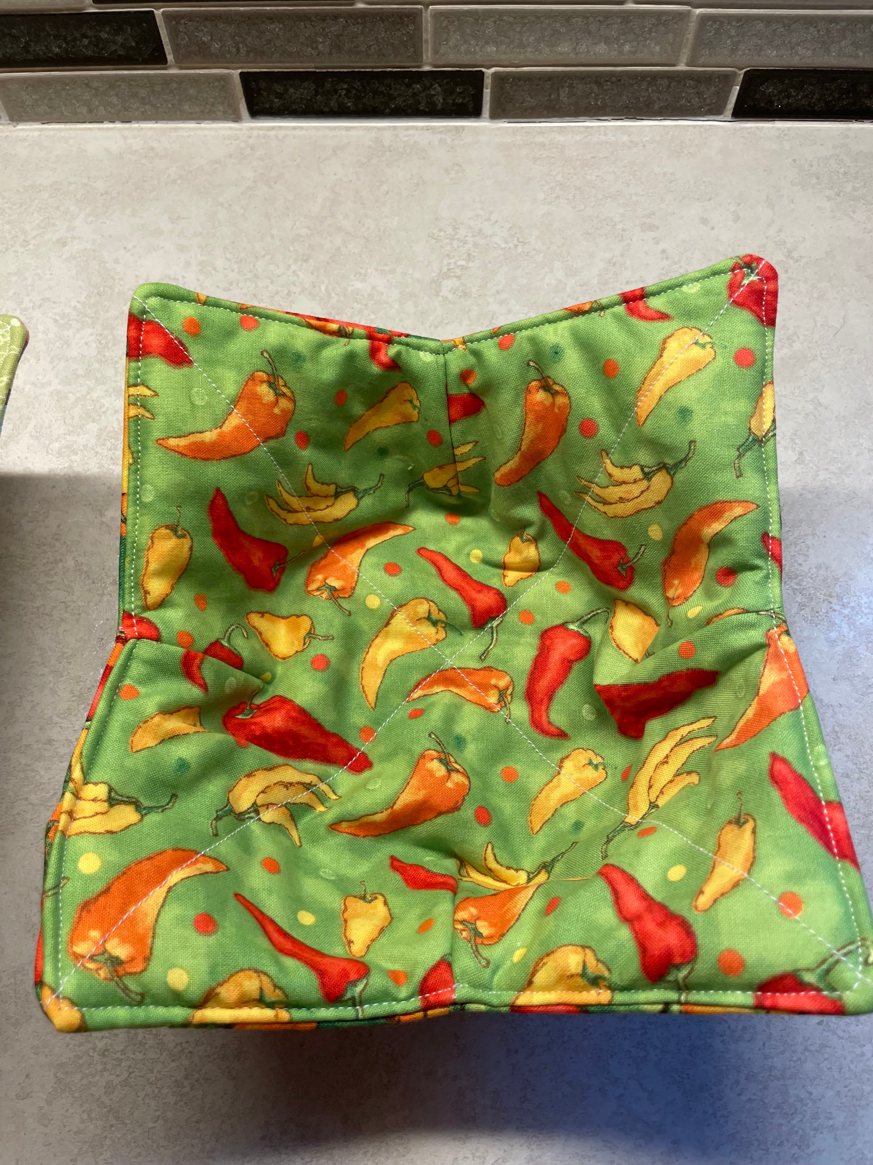 Handmade fabric bowl cozy - Set of 4