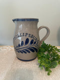 Westerwald pottery stoneware salt glaze pitcher