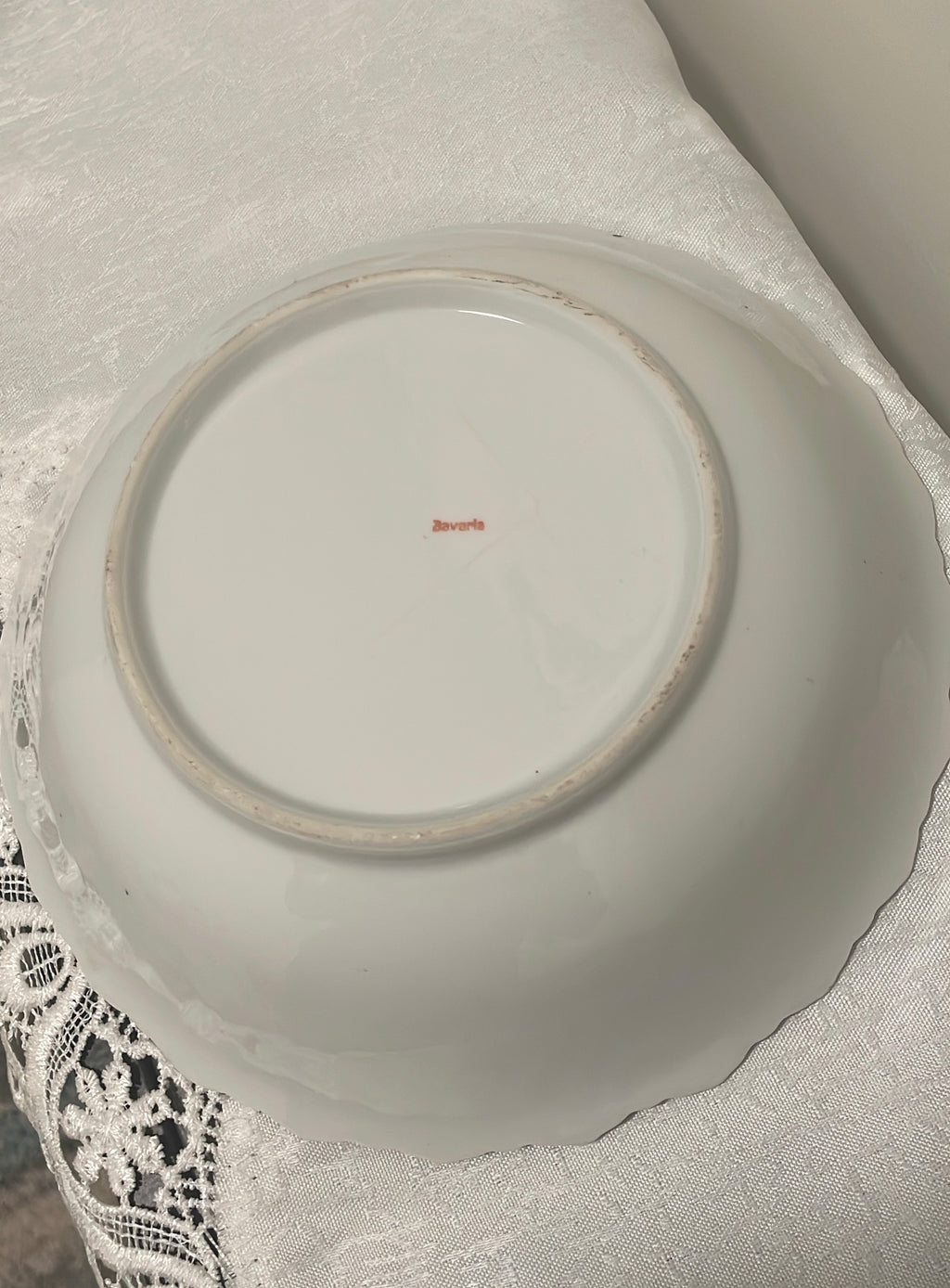 Bavaria 5-piece set Porcelain Floral Luster Serving & Berry Bowls