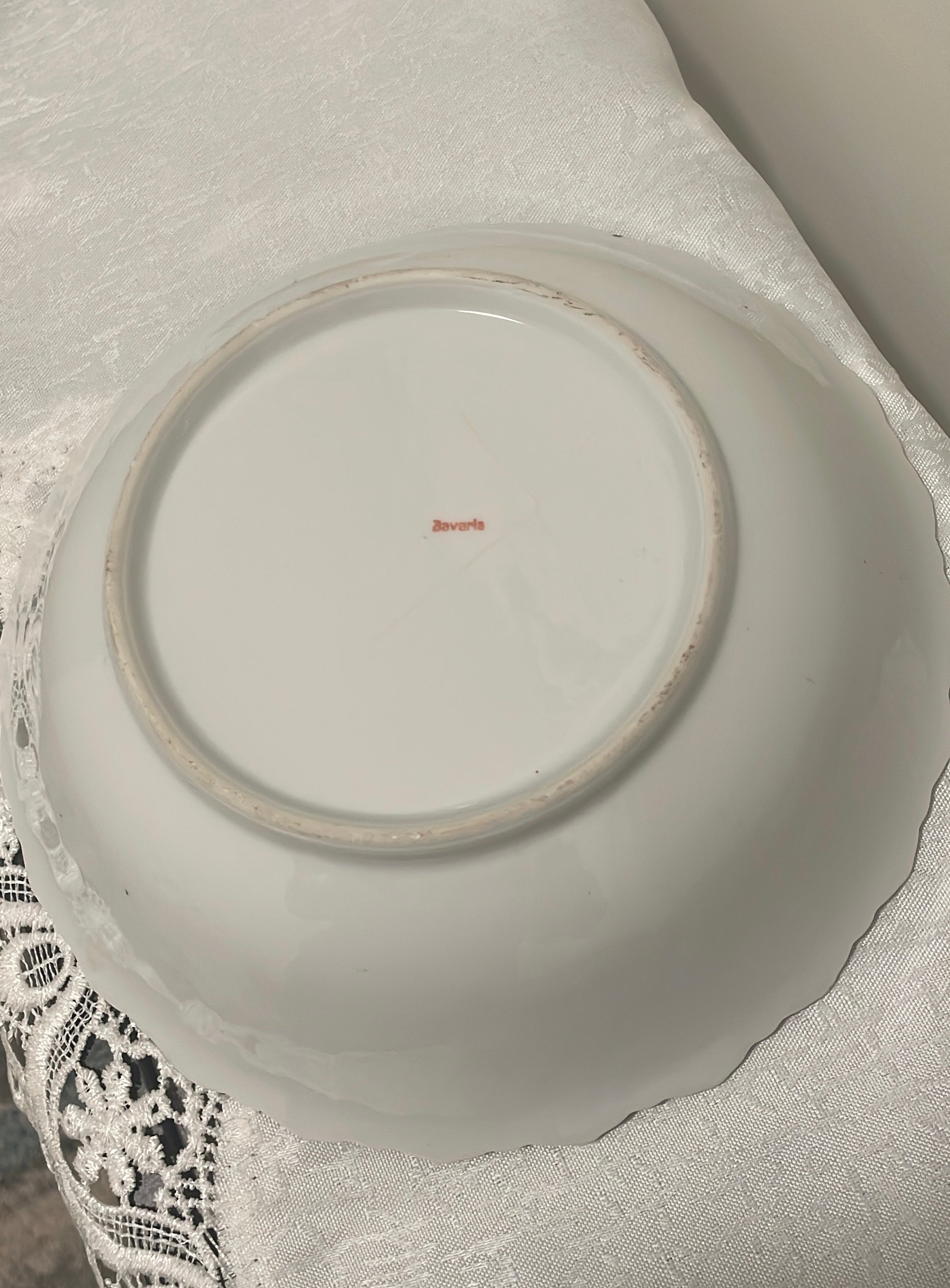 Bavaria 5-piece set Porcelain Floral Luster Serving & Berry Bowls