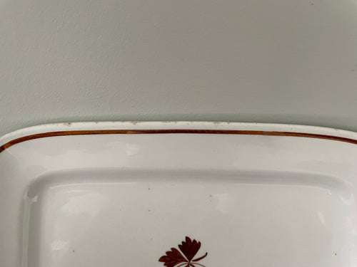 Antique Alfred Meakin "Tea Leaf" platter