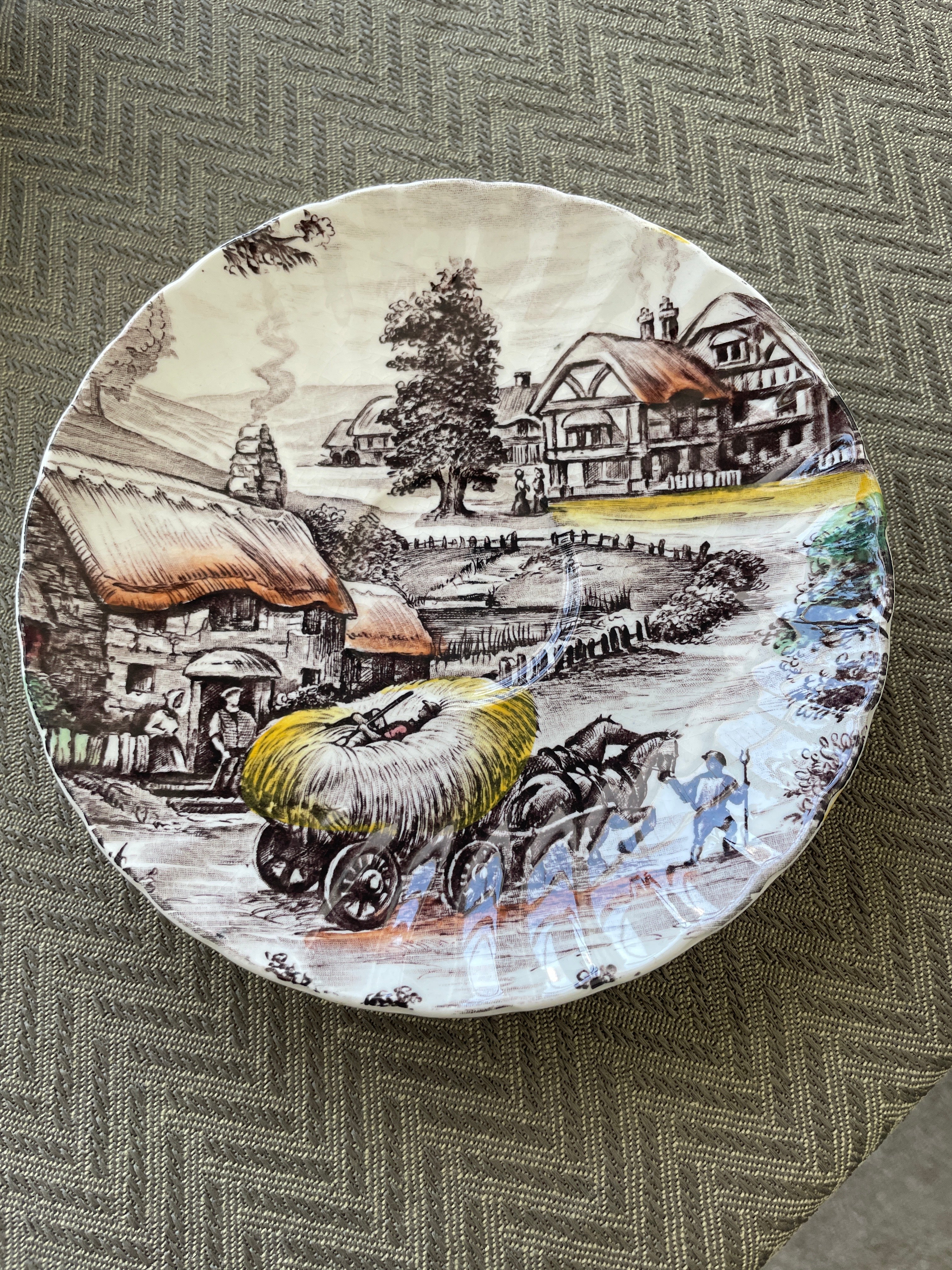 Vintage Yorkshire Staffordshire Ironstone Tea cup and saucer