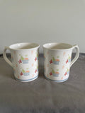 Elizabethan Staffordshire "Apples & Pears" mugs
