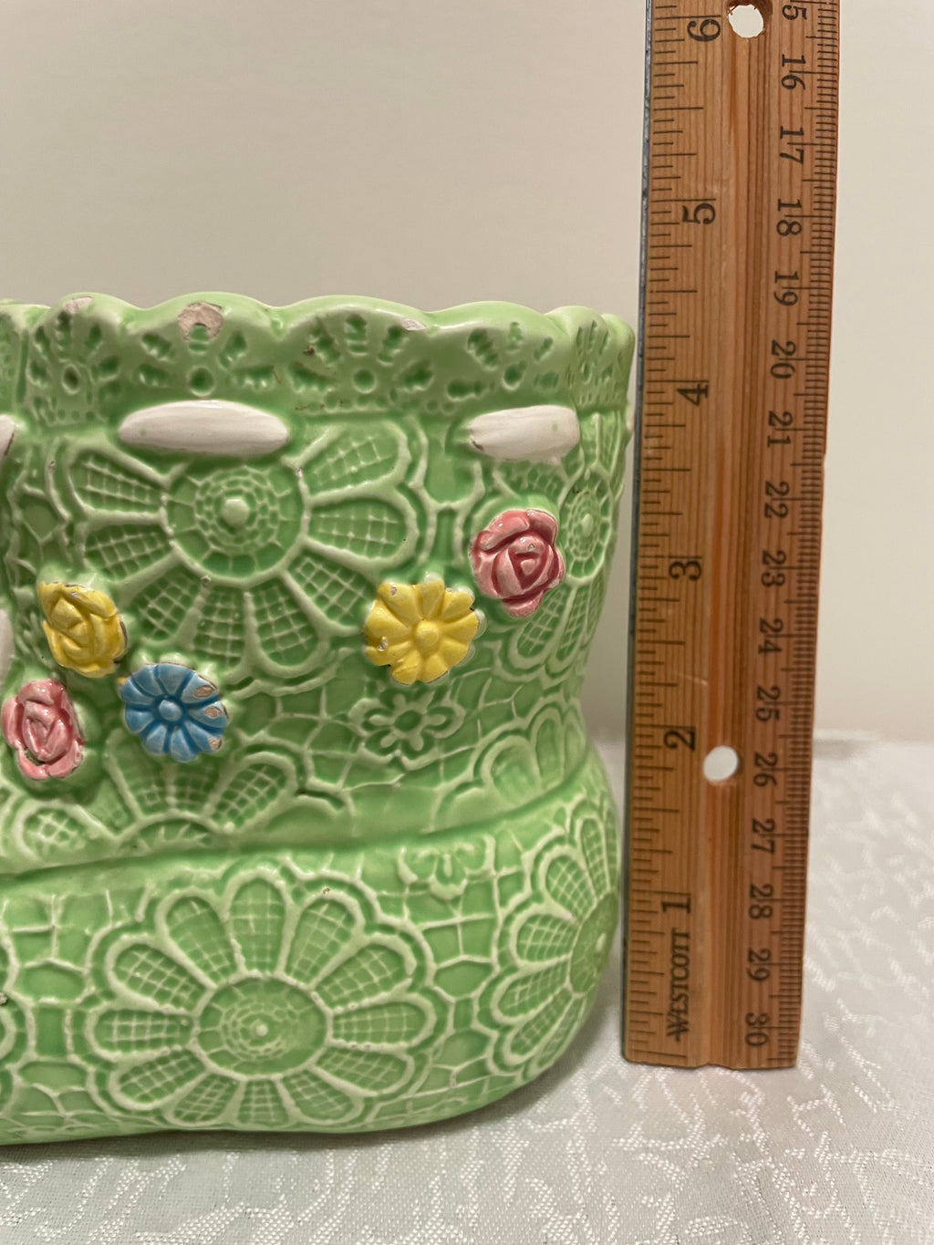 Vintage Baby Bootie Planter Japan