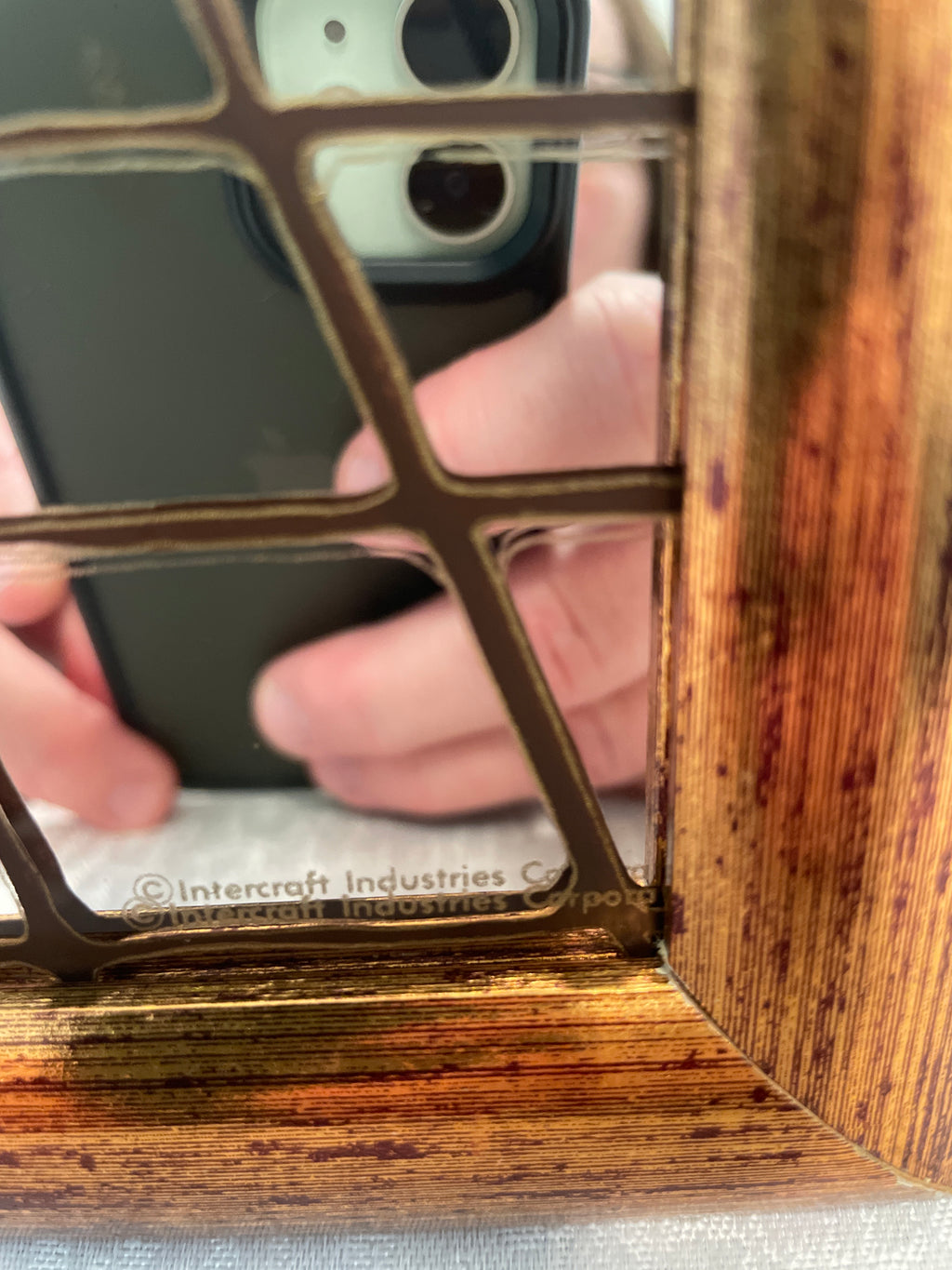 Roslof reverse-painted mirrors