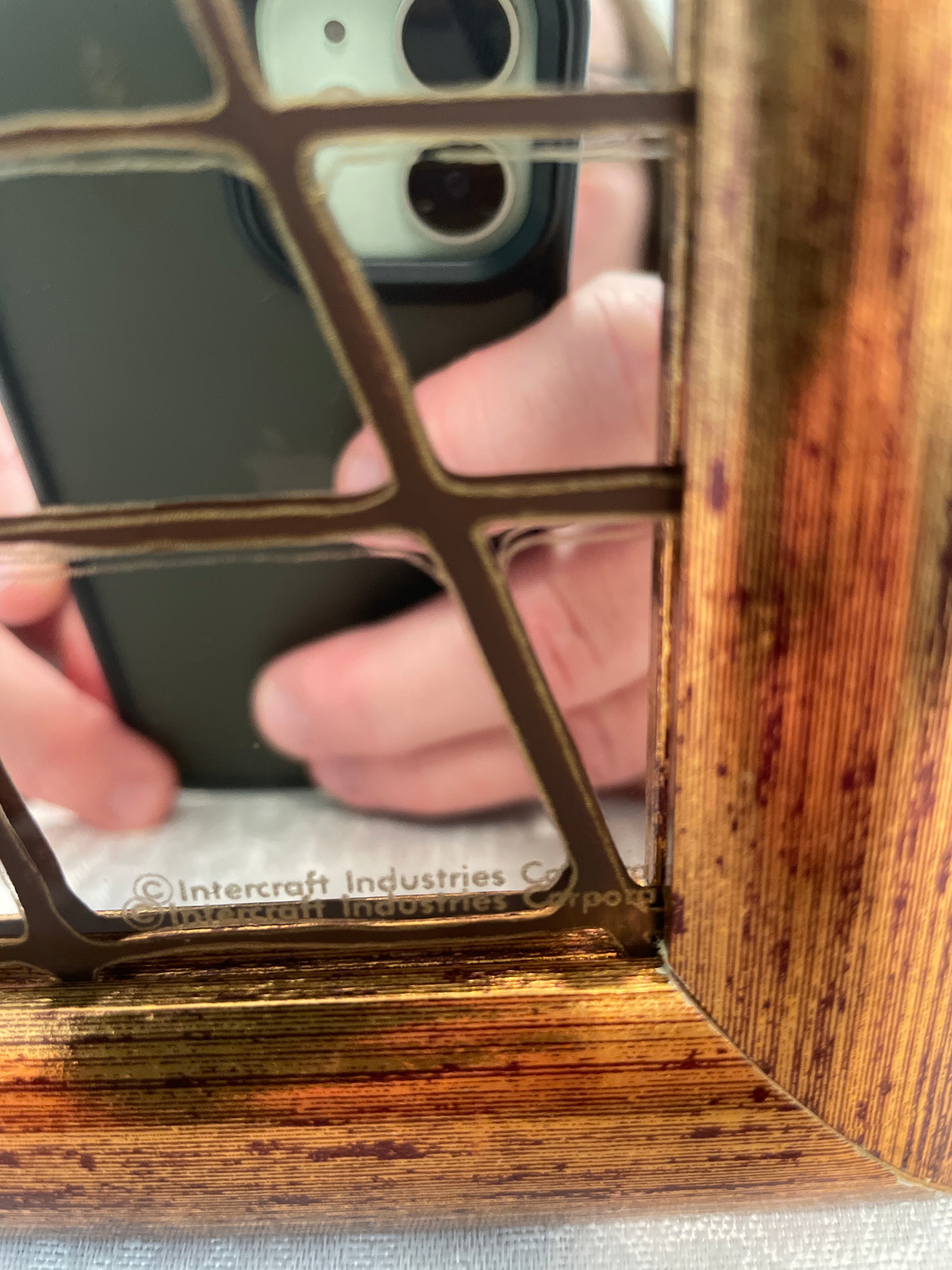 Roslof reverse-painted mirrors