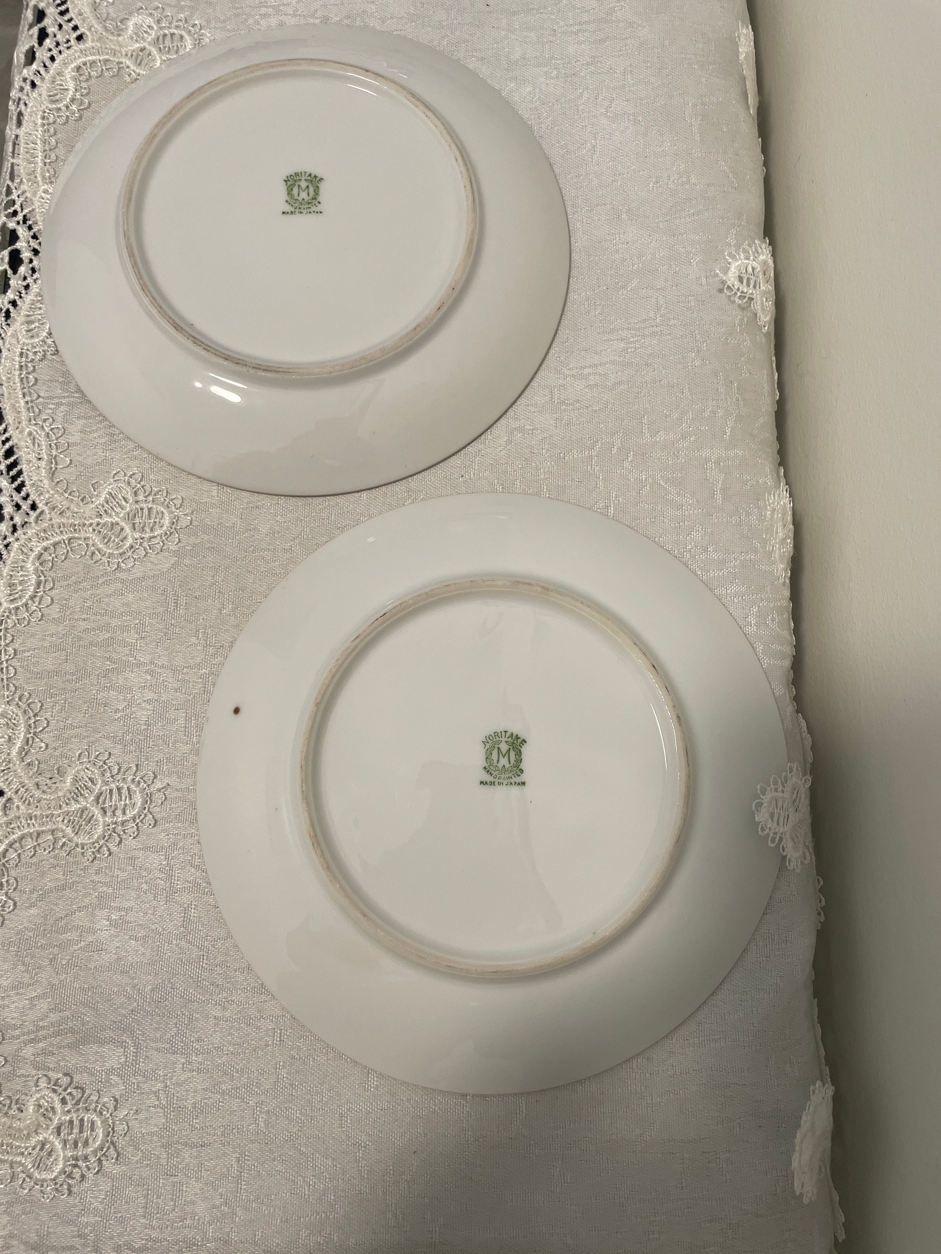 Vintage Noritake hand painted plates- Set of 4