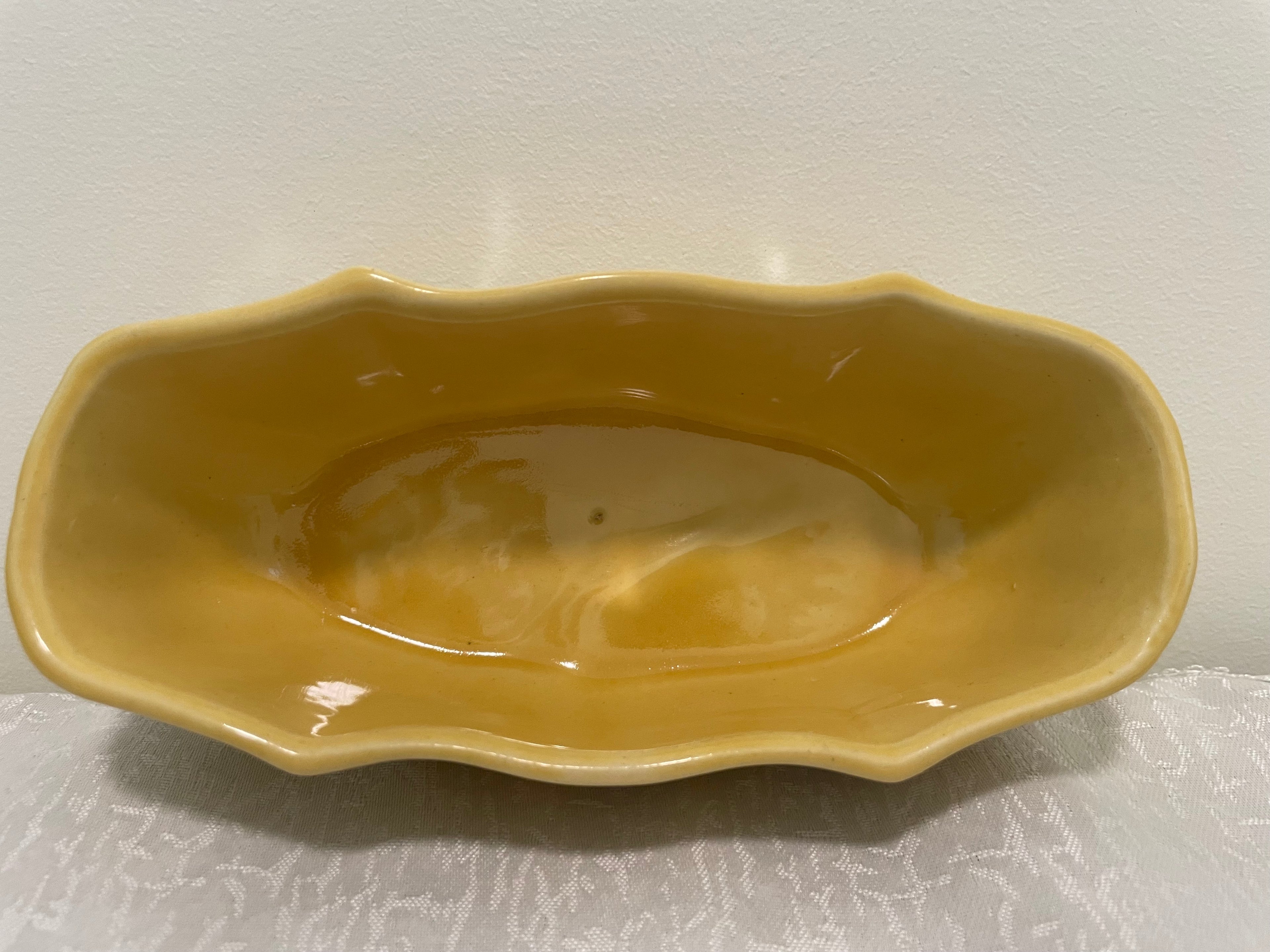 Yellow Vintage USA pottery