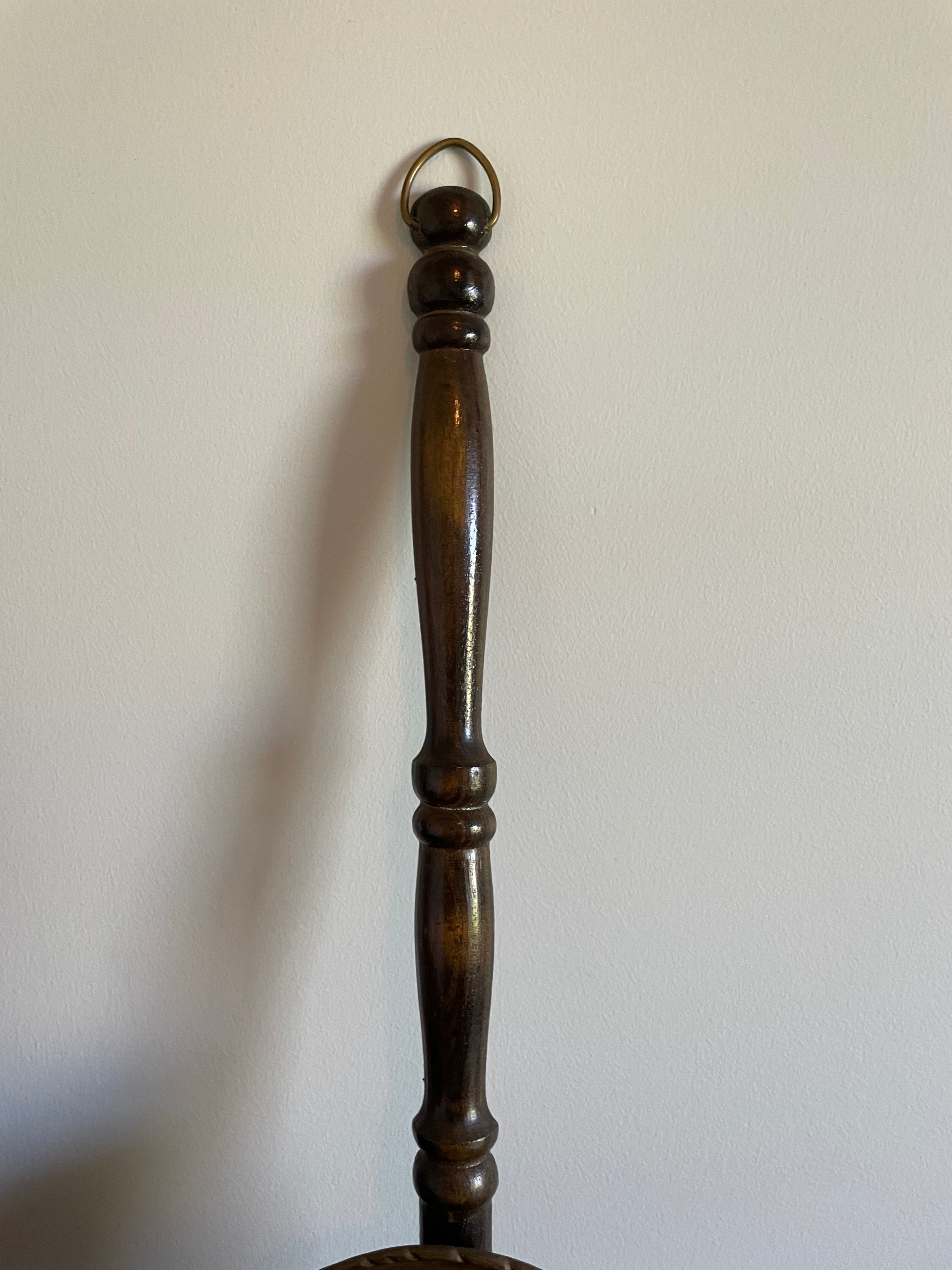 Vintage brass England bed warmer