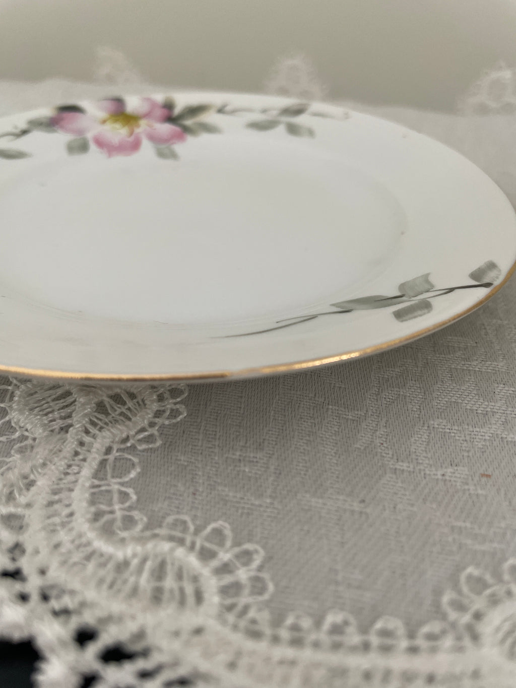 Vintage Noritake Azalea pattern mayo bowl with matching ladle and under plate