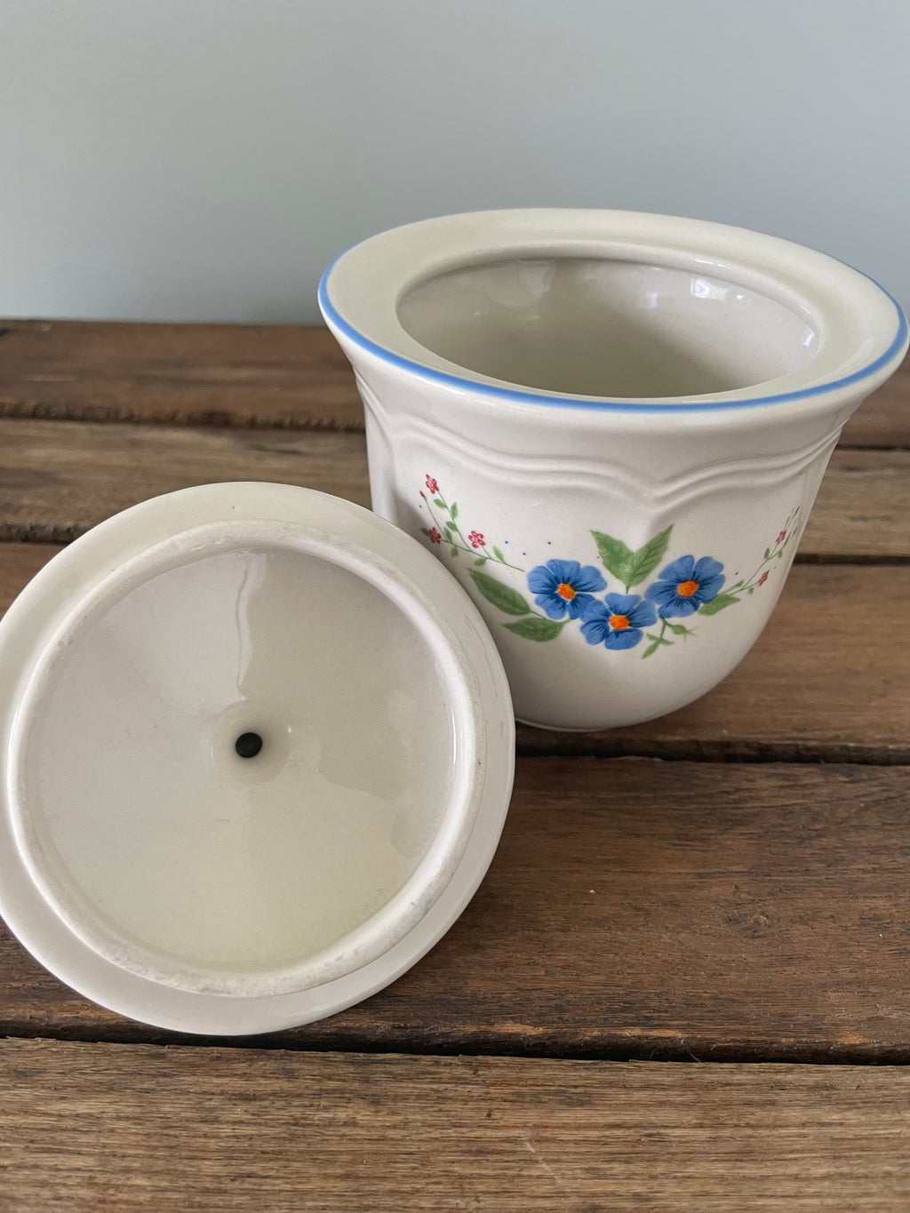 Vintage floral sugar bowl