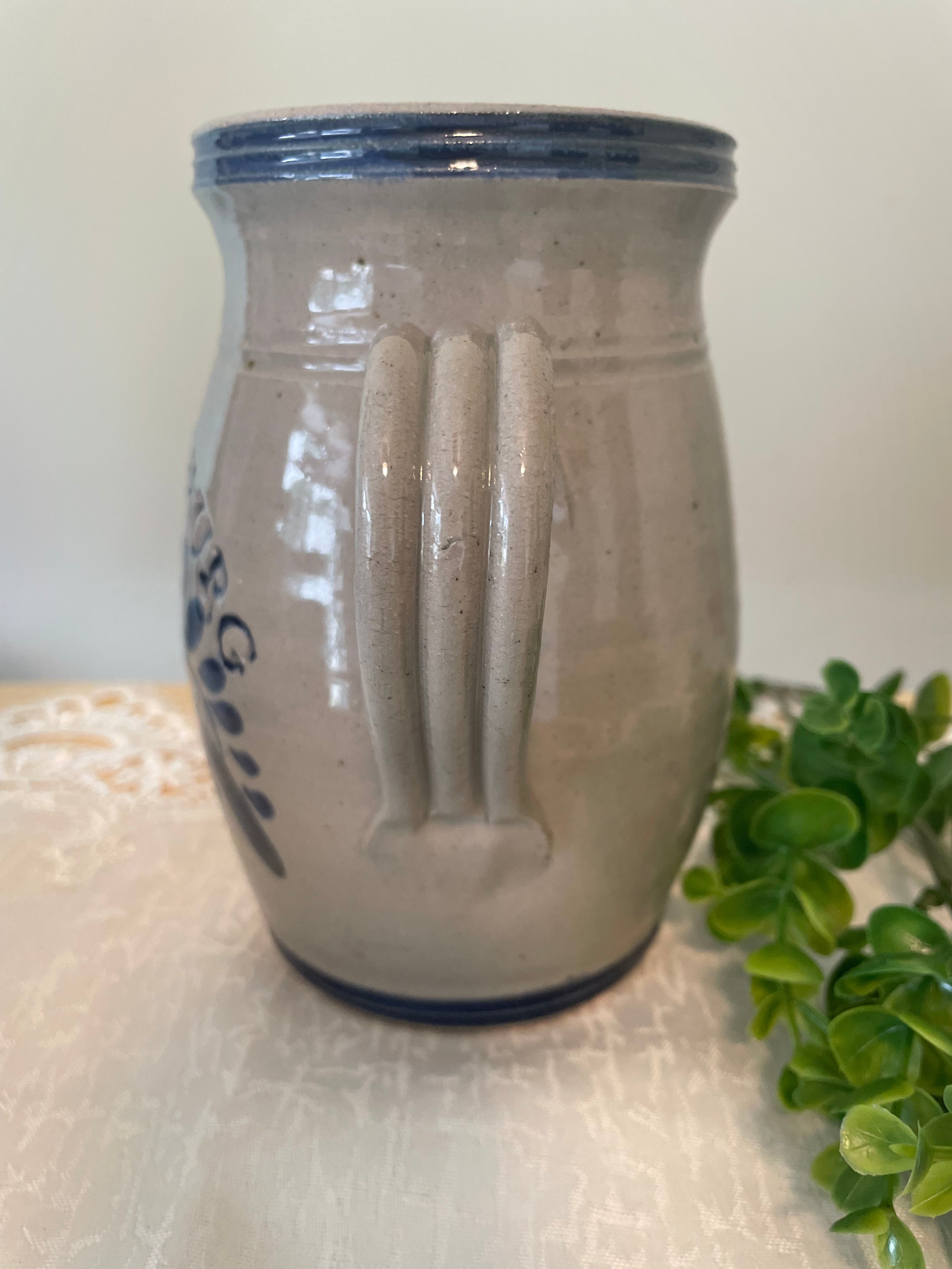 Westerwald pottery stoneware salt glaze pitcher