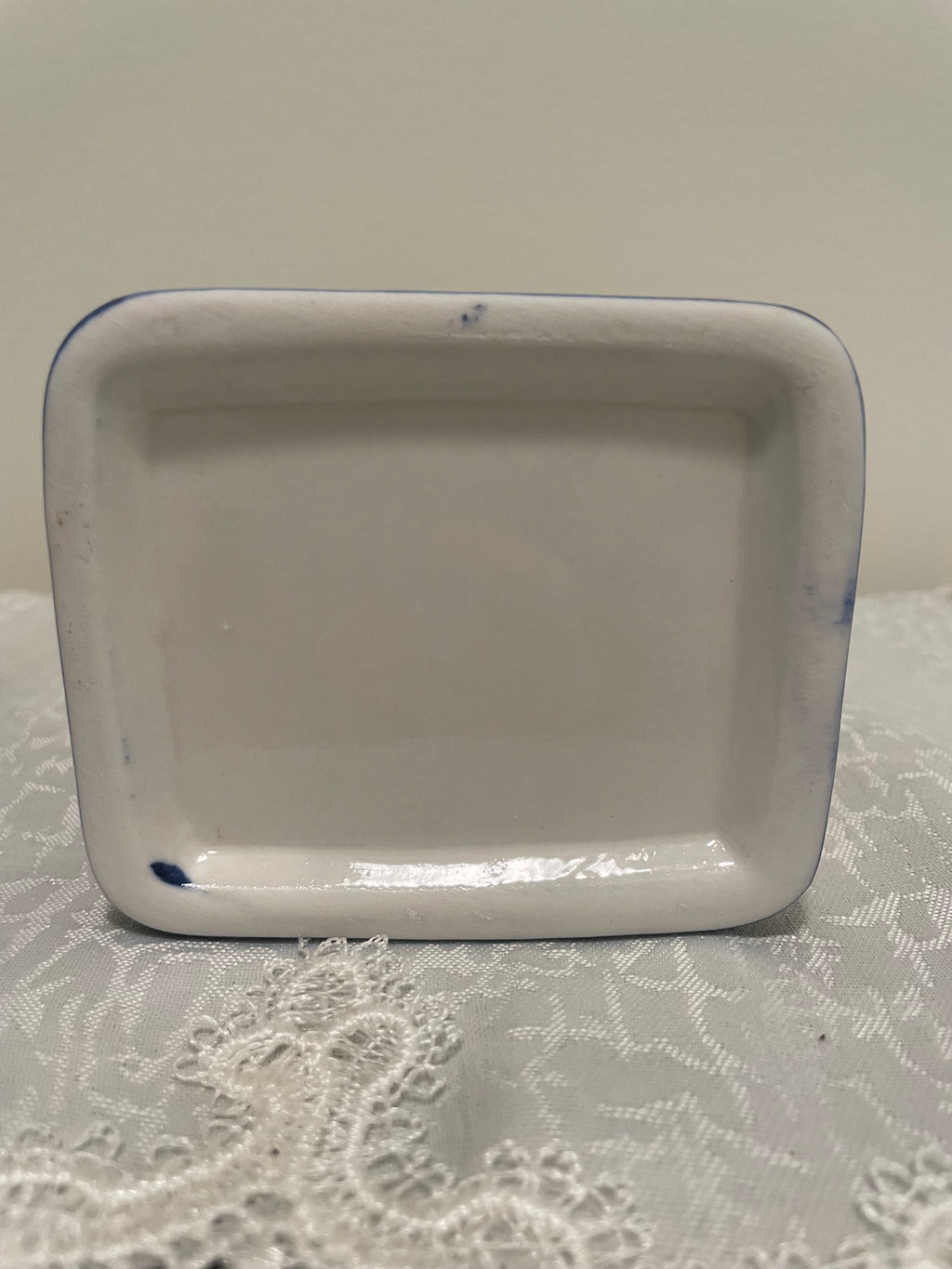 Blue and White tea bag holder
