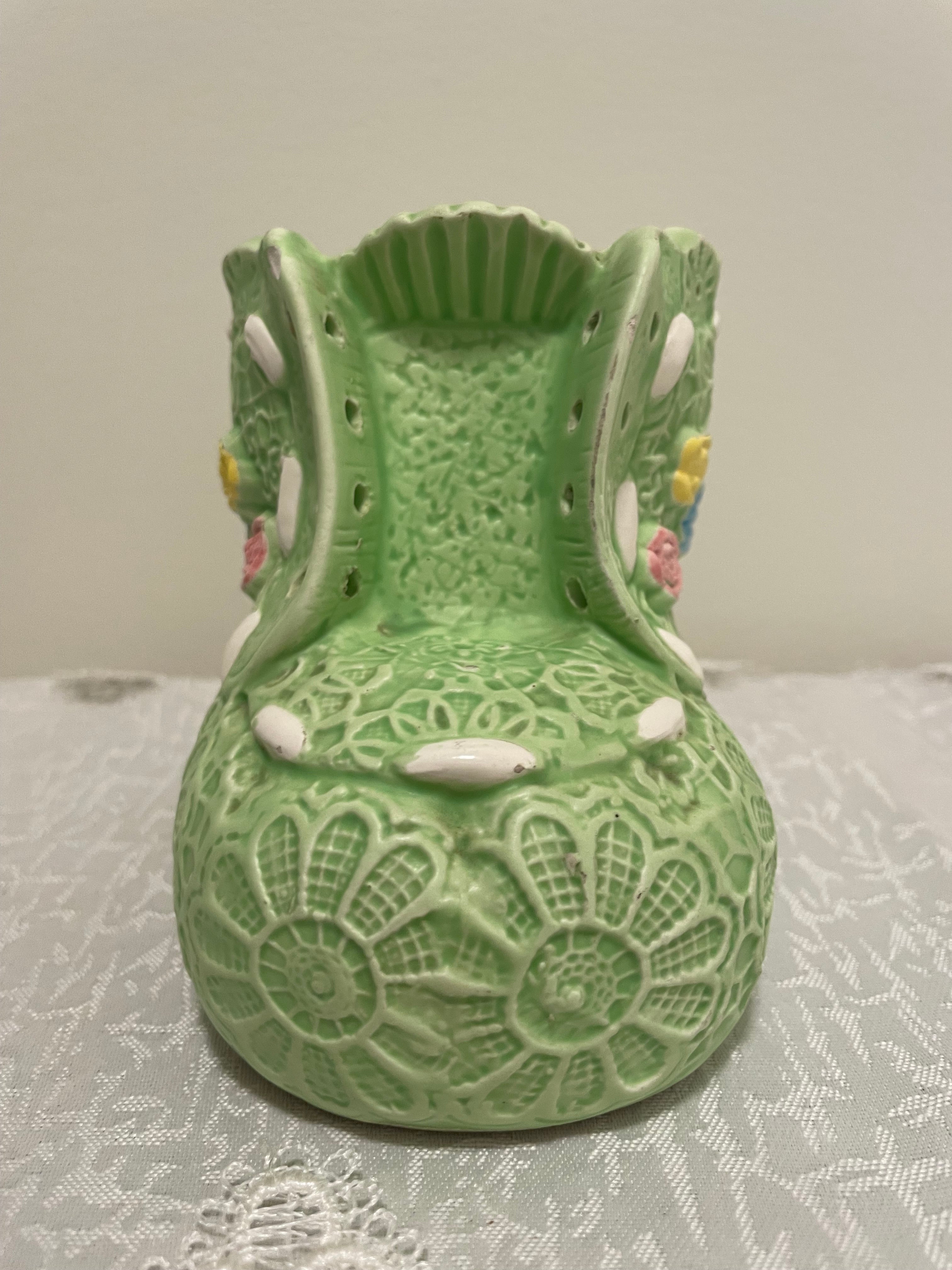 Vintage Baby Bootie Planter Japan
