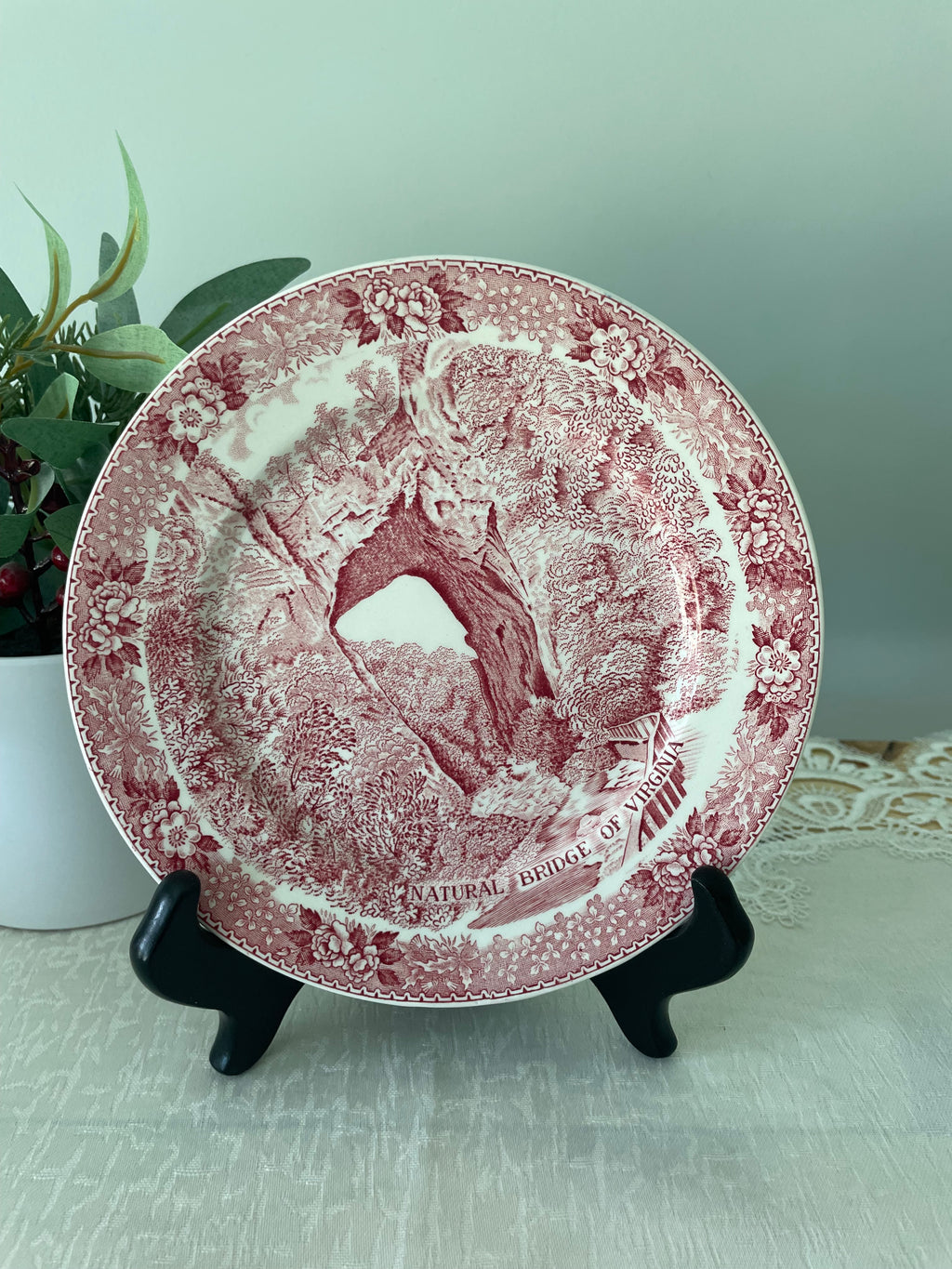 Natural Bridge of Virginia souvenir plate
