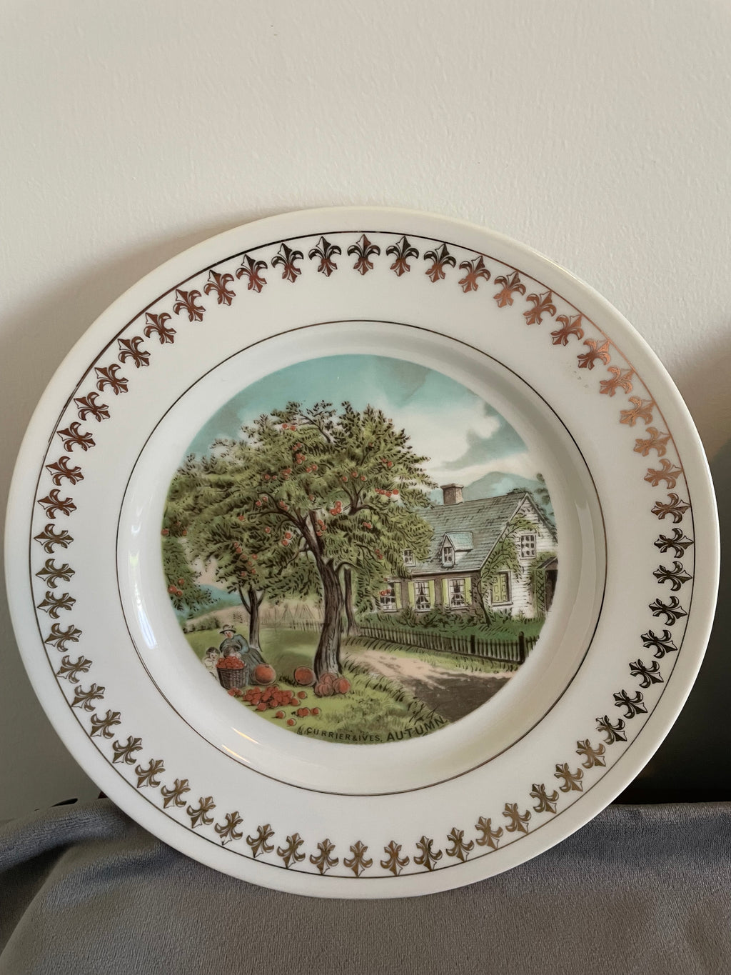 Currier & Ives “The Four Seasons” 1980 plates