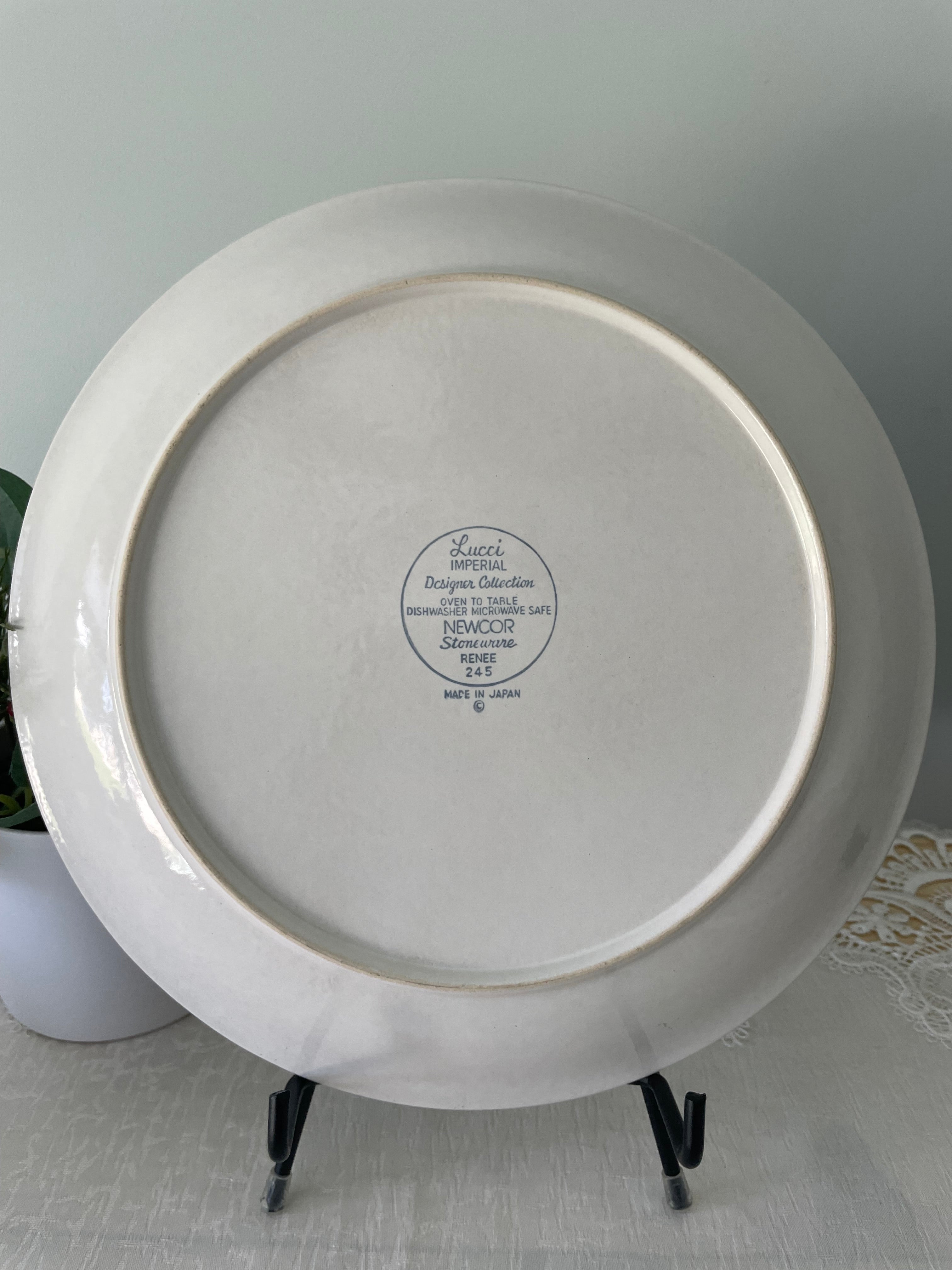 Newcor Stoneware 10.5" plate from Lucci Imperial