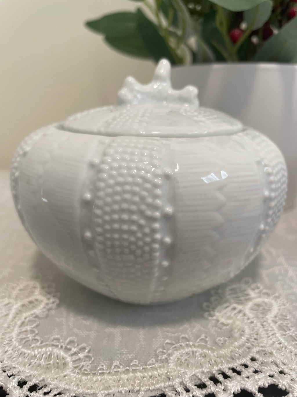 Paris Royal Porcelain Sea Urchin trinket holders