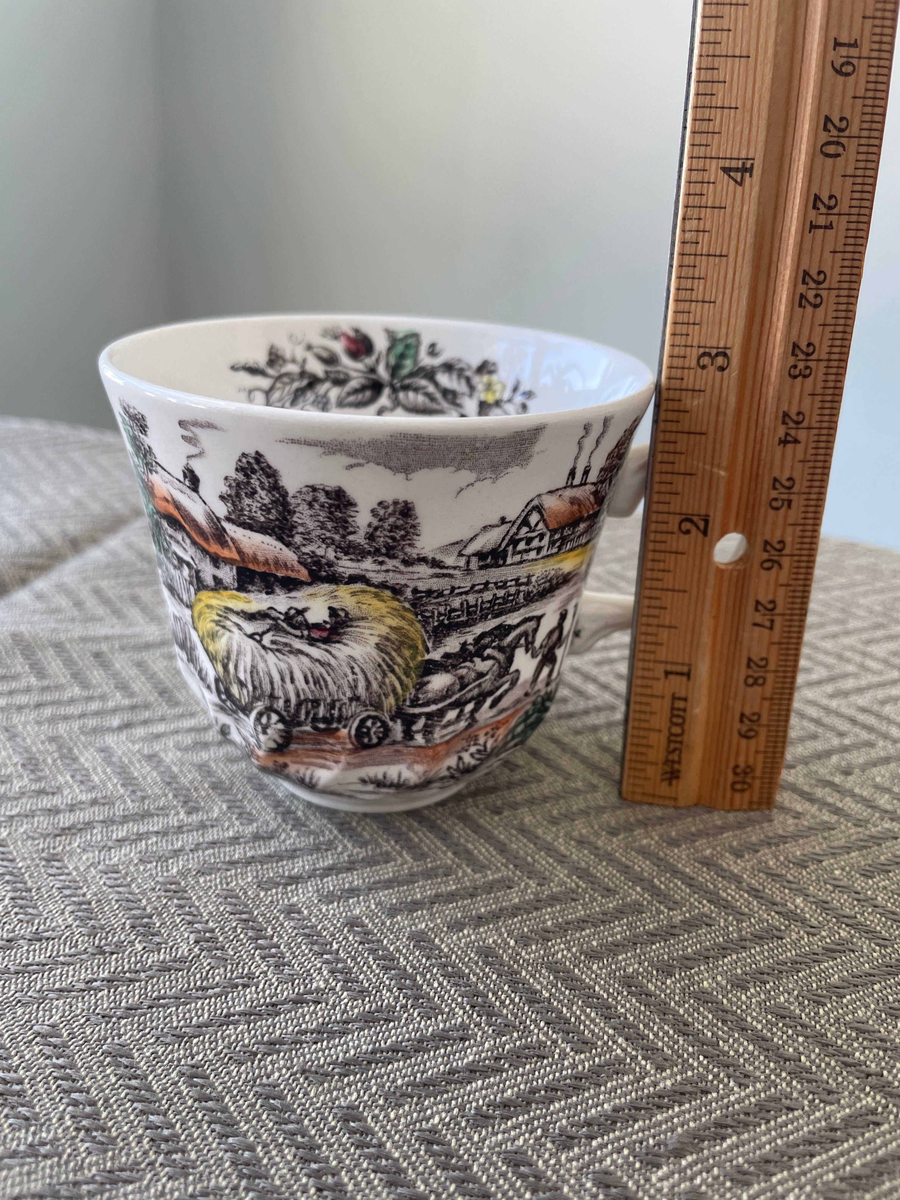 Vintage Yorkshire Staffordshire Ironstone Tea cup and saucer