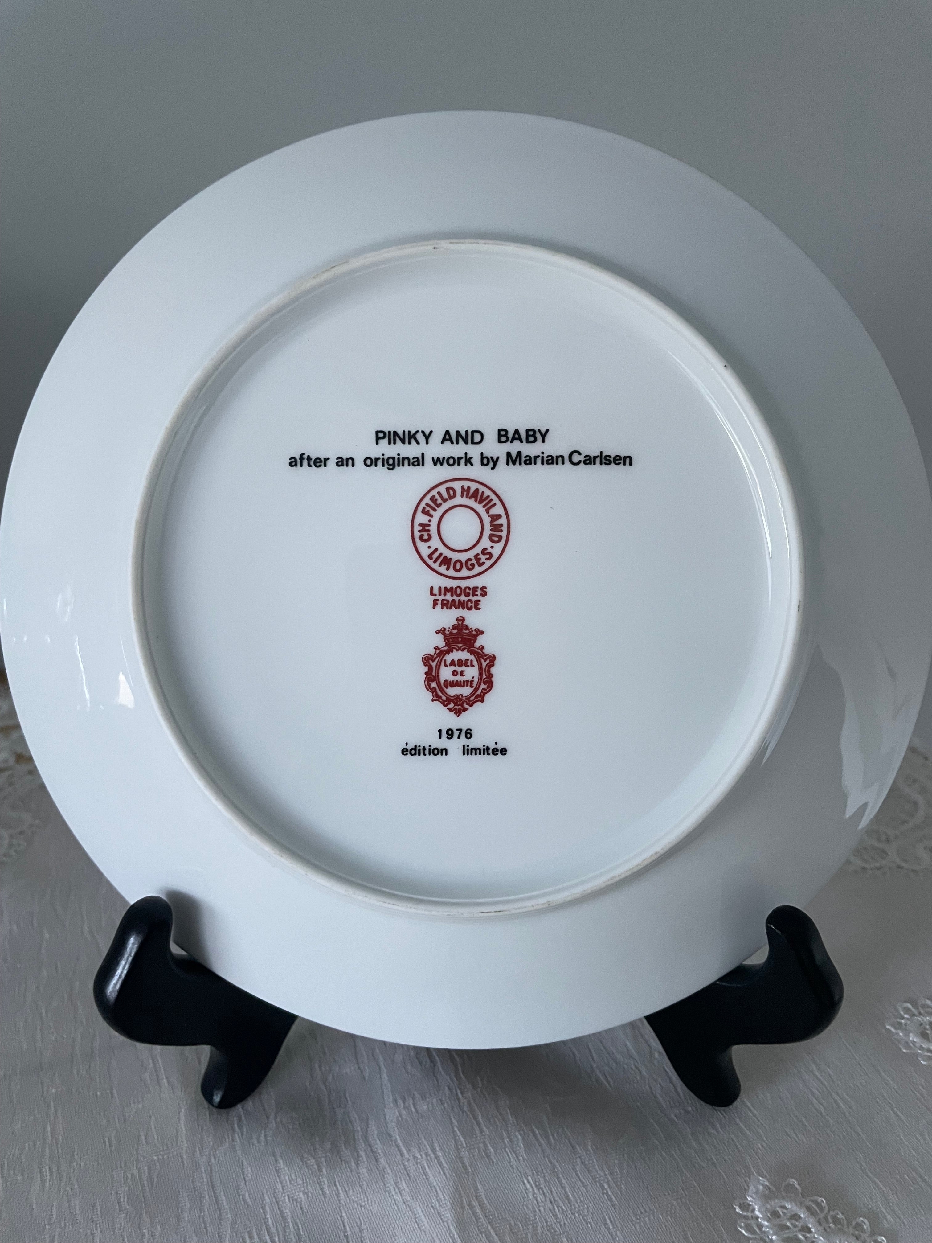 1976 Mother’s Day Collector Plate “Pinky and Baby”