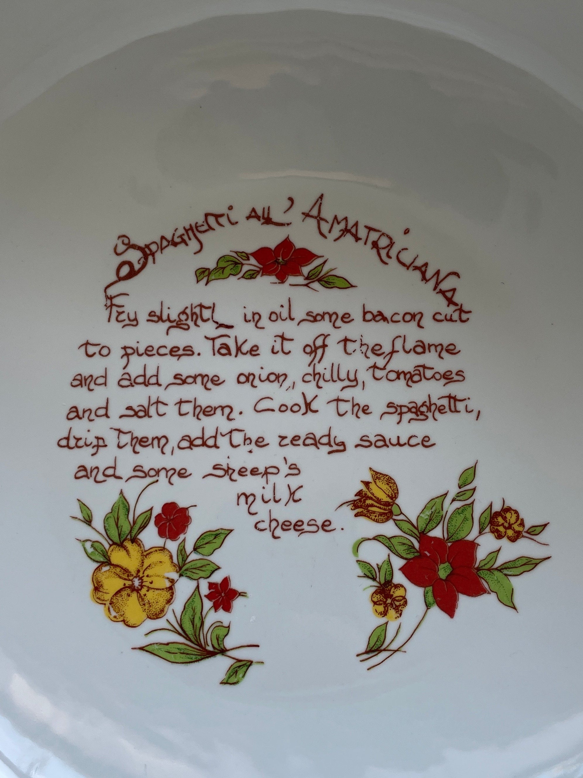 Italian La Primula ceramic spaghetti bowl