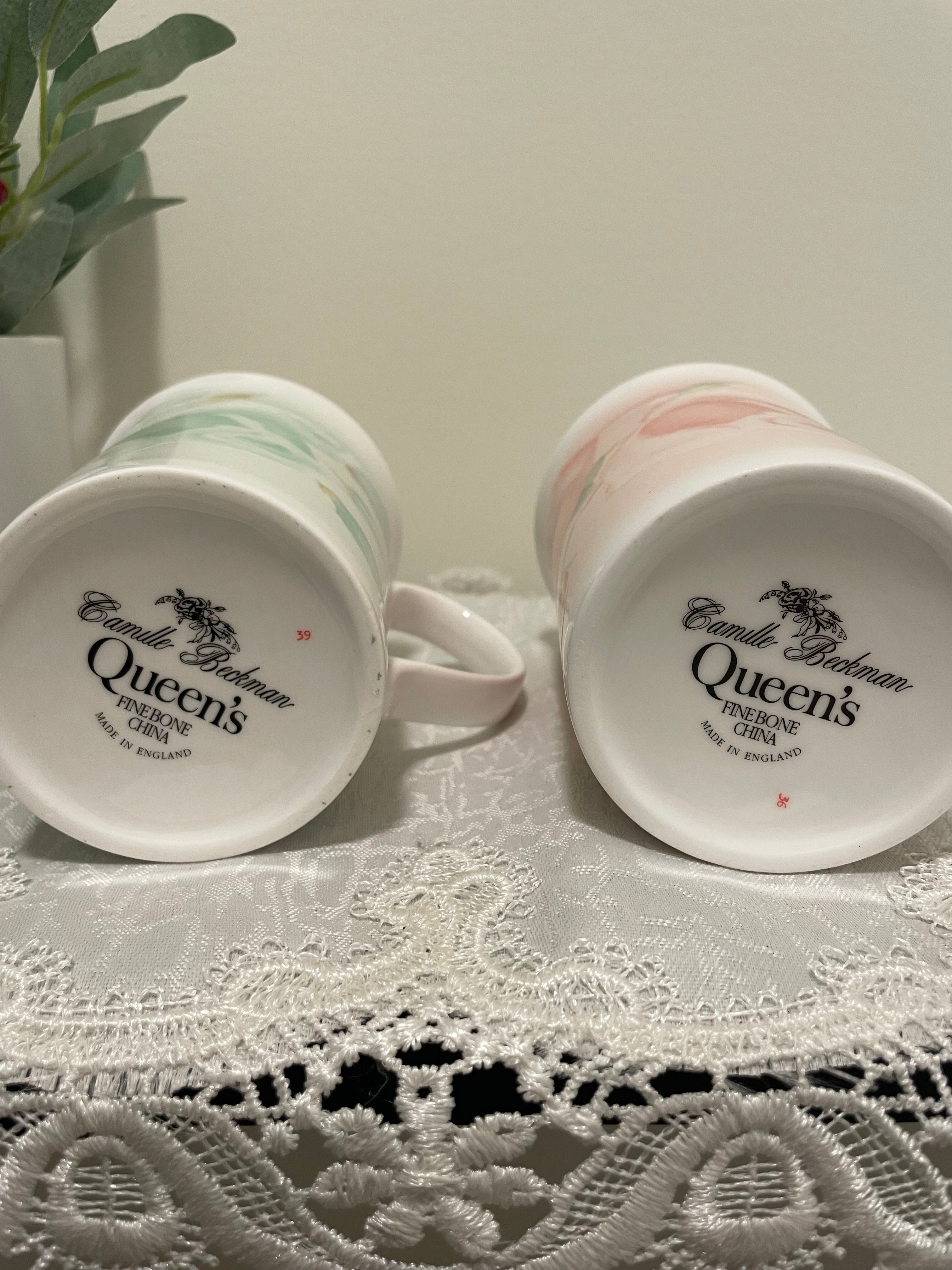 Camille Beckman Queens fine bone china