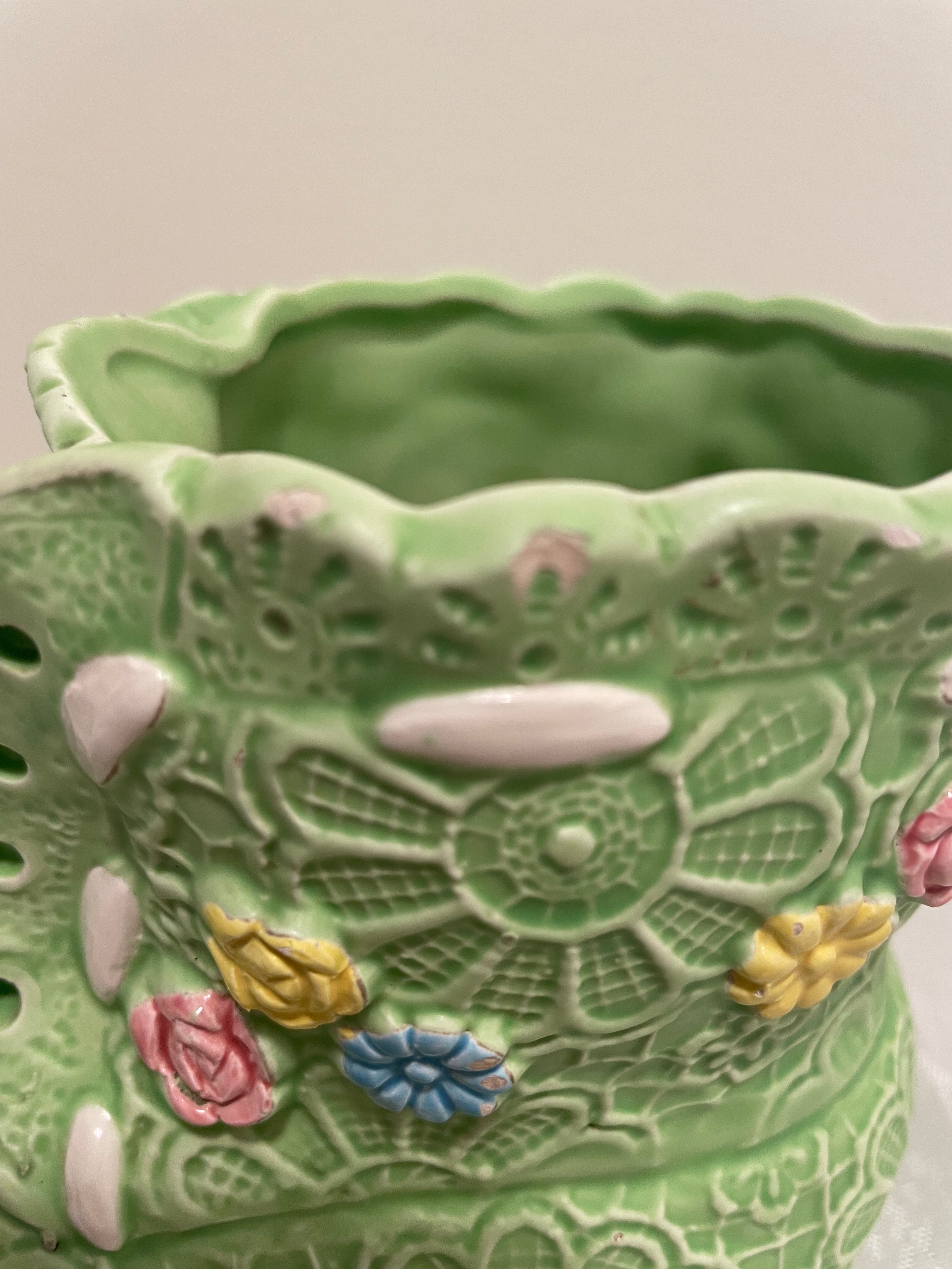 Vintage Baby Bootie Planter Japan