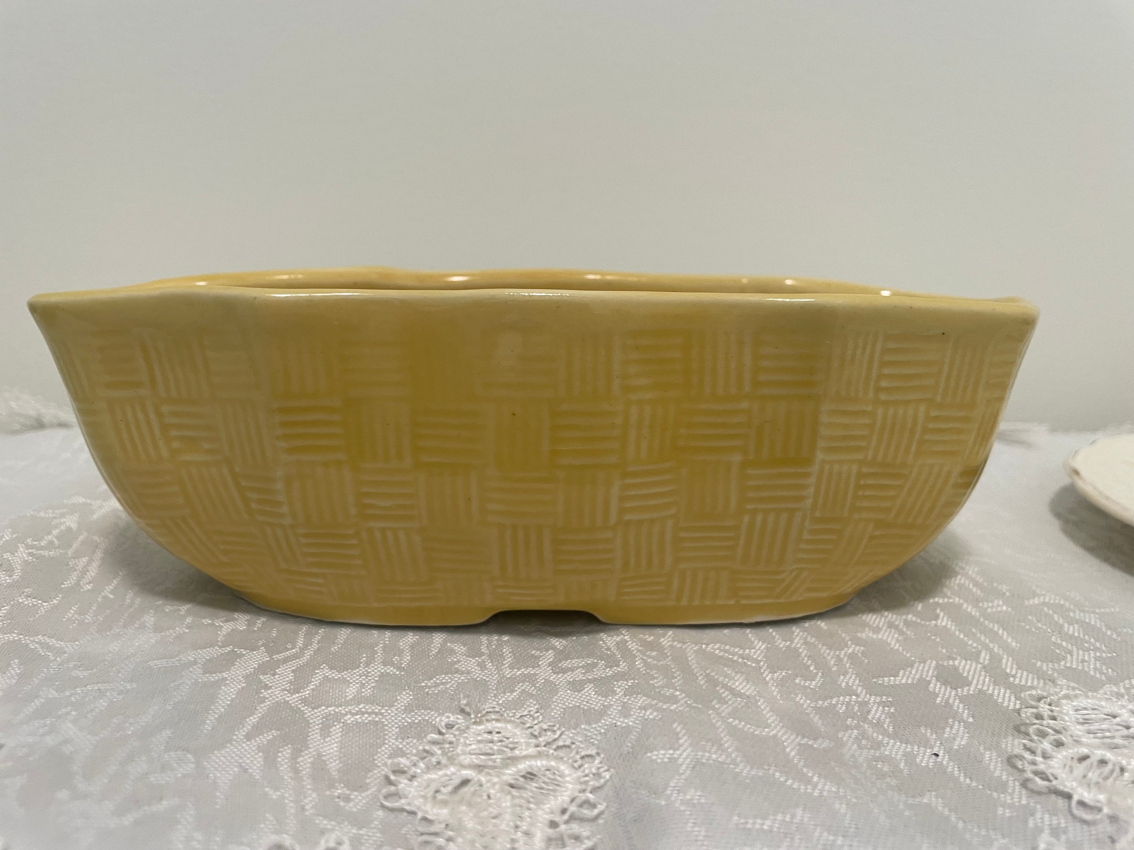 Yellow Vintage USA pottery