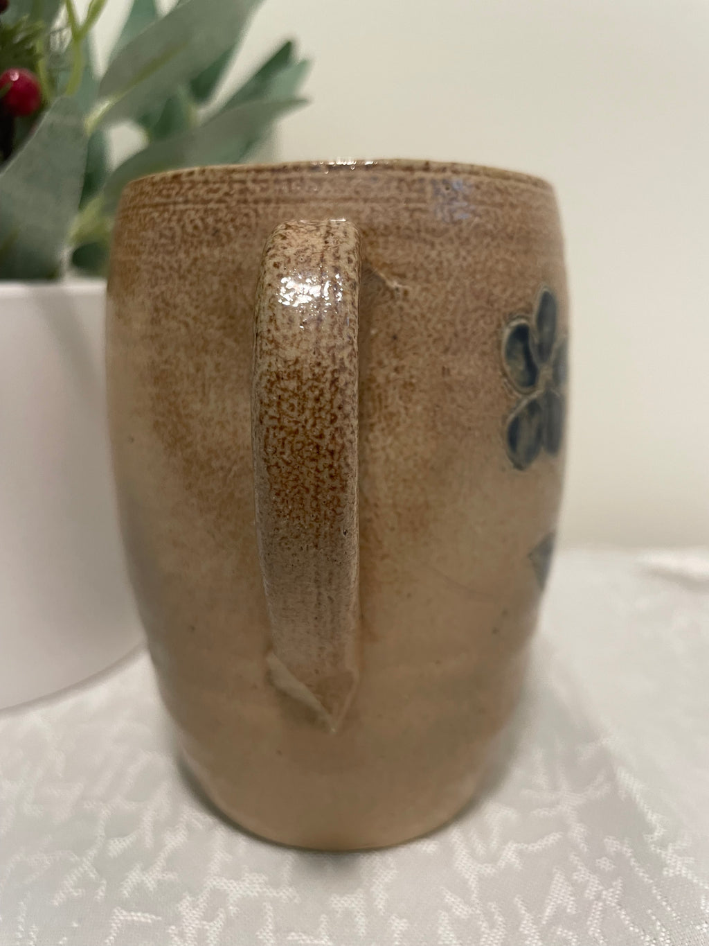 Salt glazed pitcher