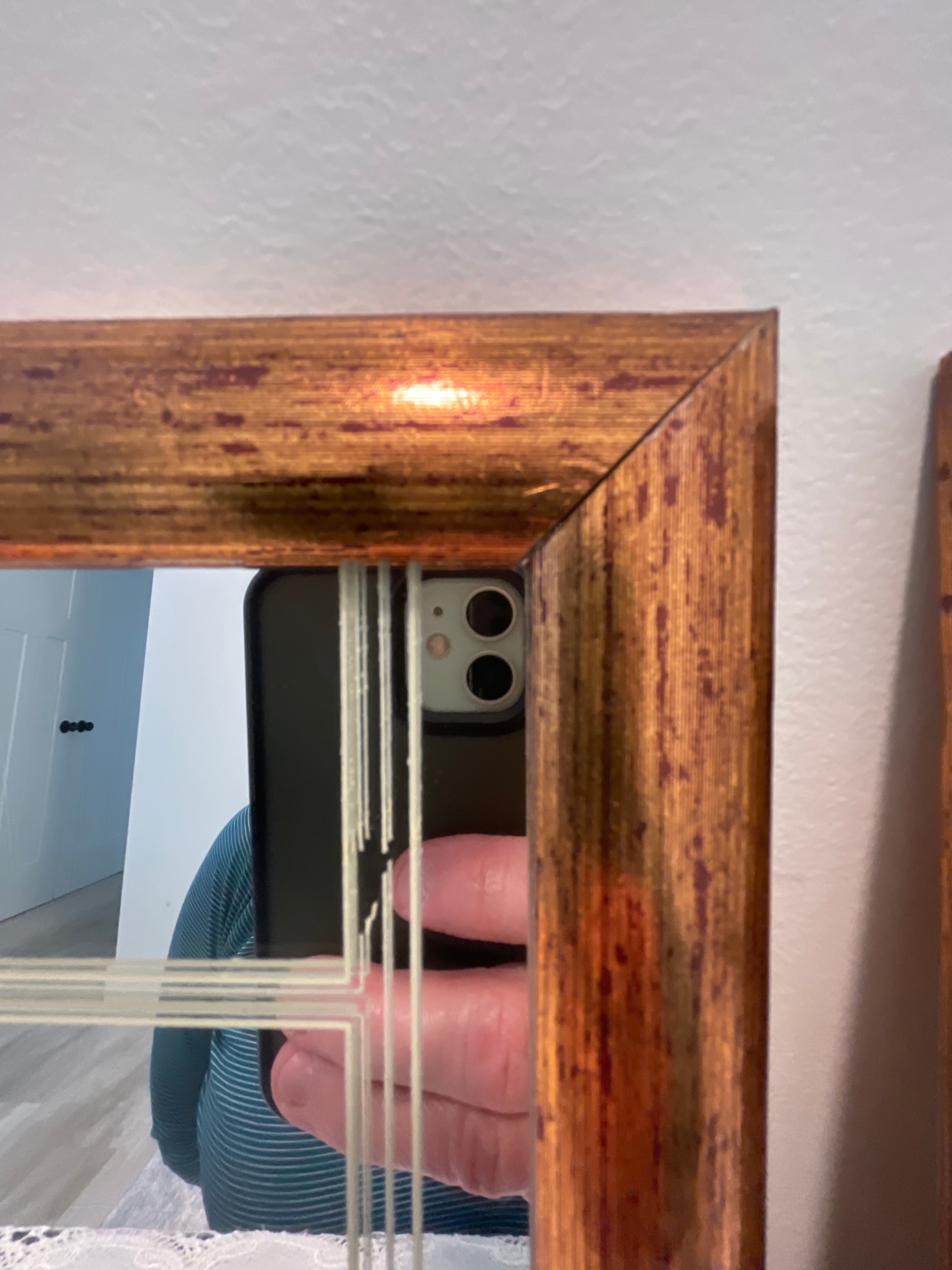 Roslof reverse-painted mirrors
