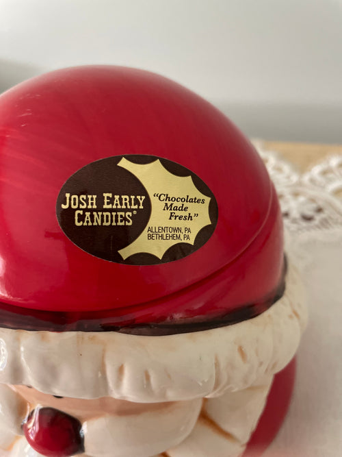 Ceramic Santa Claus candy jar