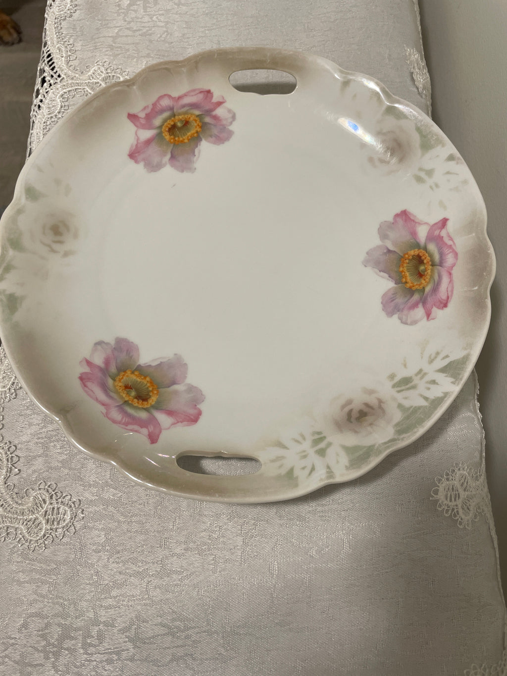 Antique Schonwald Oremont handled cake plate