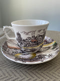Vintage Yorkshire Staffordshire Ironstone Tea cup and saucer