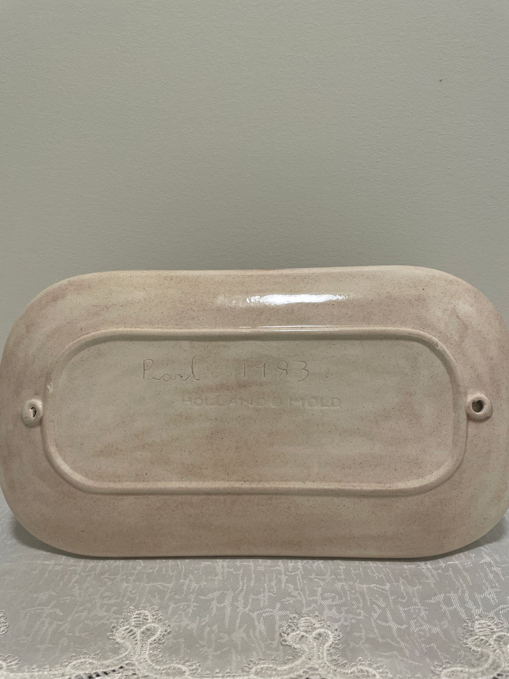 Vintage Holland Mold "Give Us This Day Our Daily Bread" platter