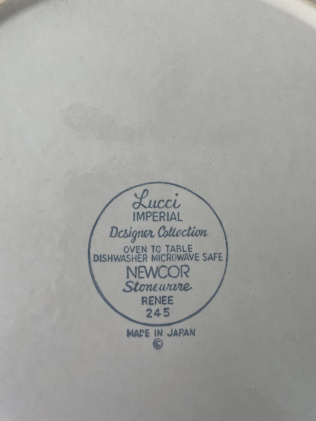 Newcor Stoneware 10.5" plate from Lucci Imperial