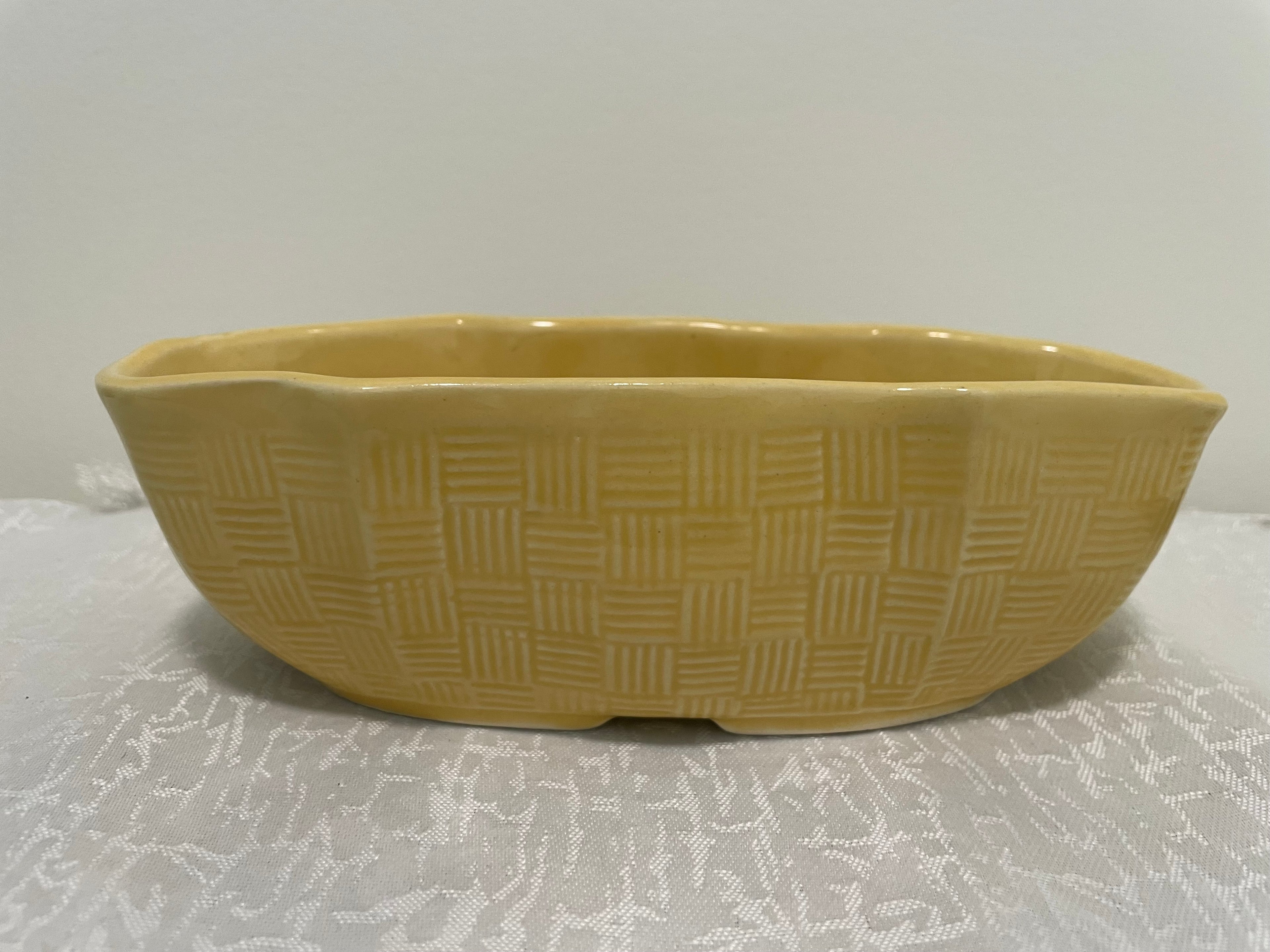 Yellow Vintage USA pottery