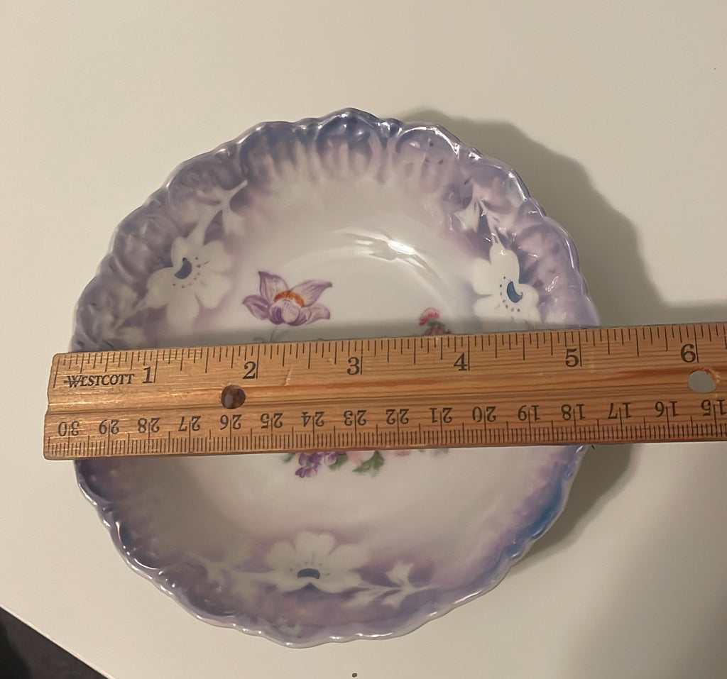 Bavaria 5-piece set Porcelain Floral Luster Serving & Berry Bowls