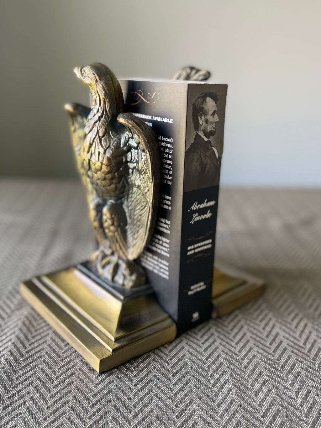 Emig American Eagle cast metal bookends