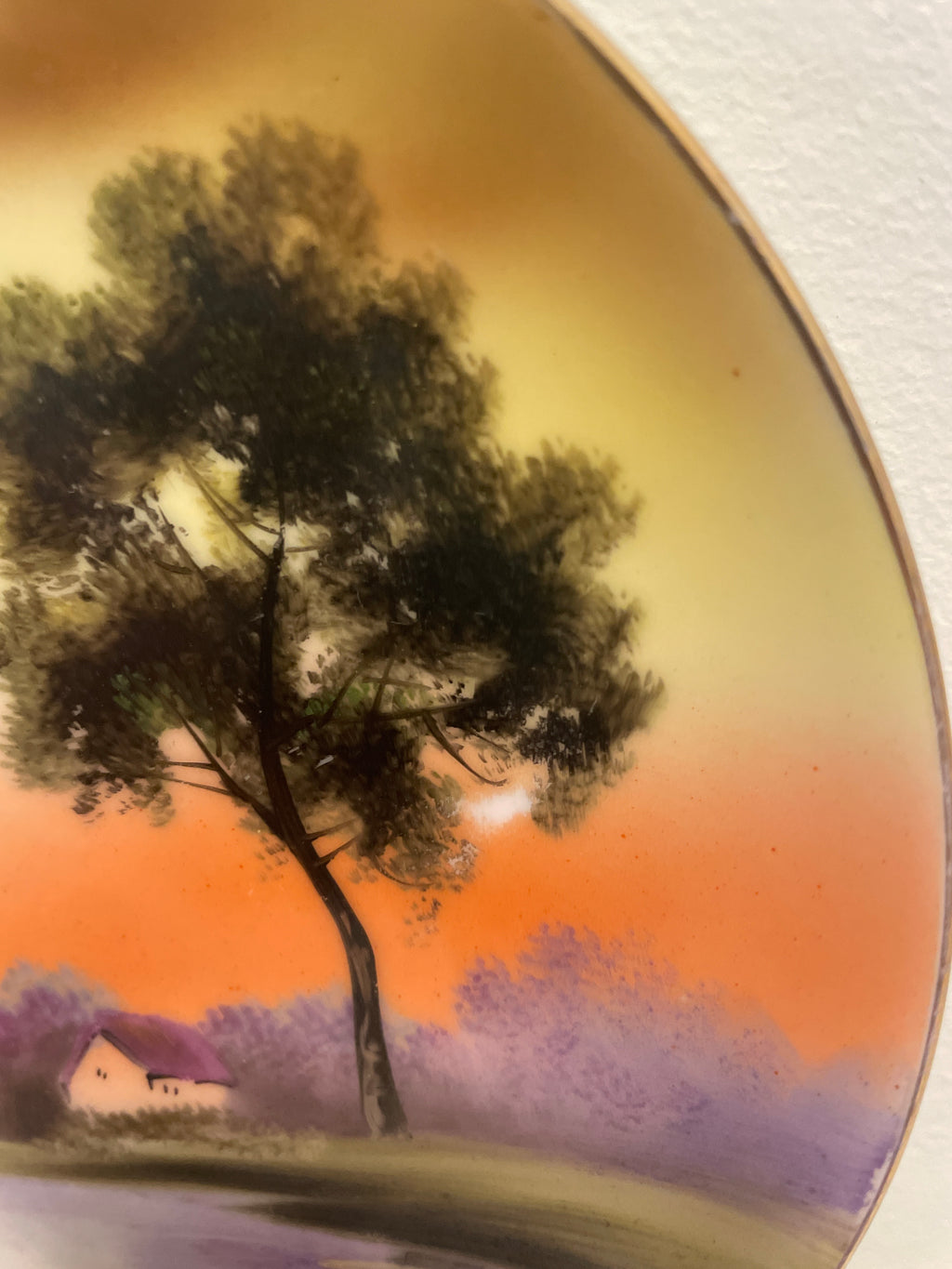 Vintage Noritake hand painted plates- Set of 4
