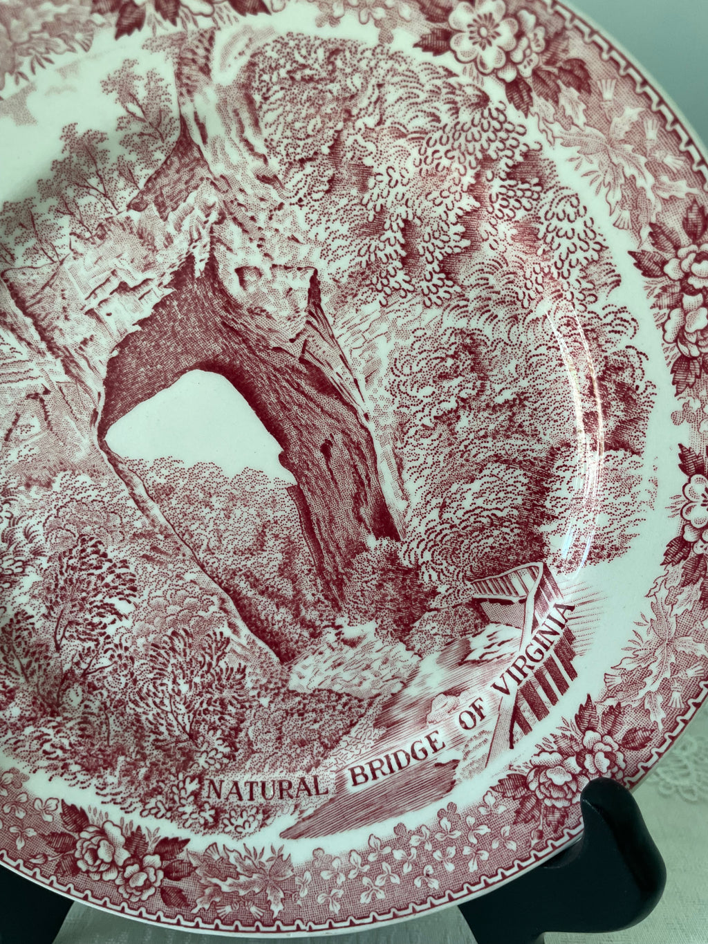 Natural Bridge of Virginia souvenir plate