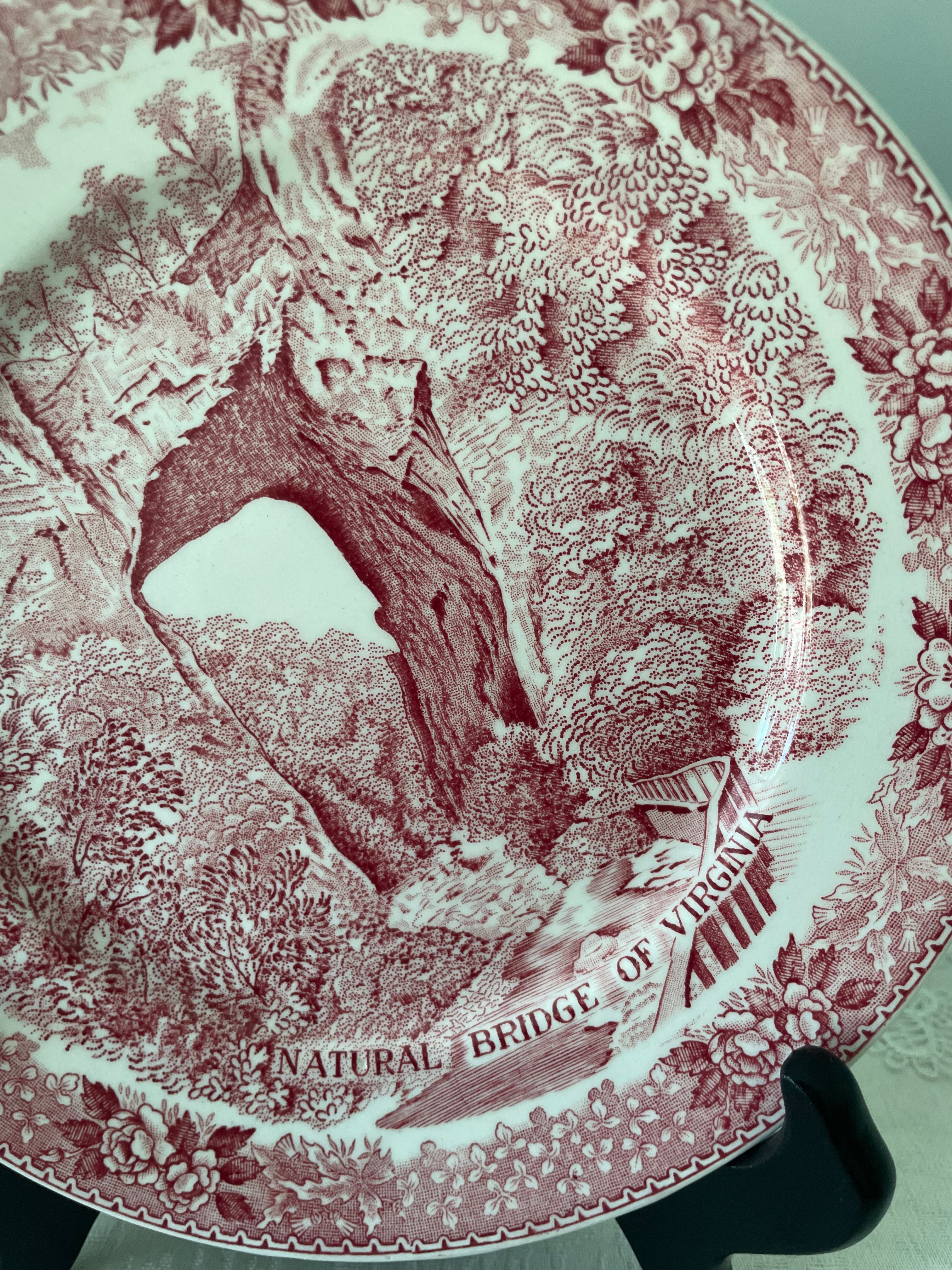 Natural Bridge of Virginia souvenir plate