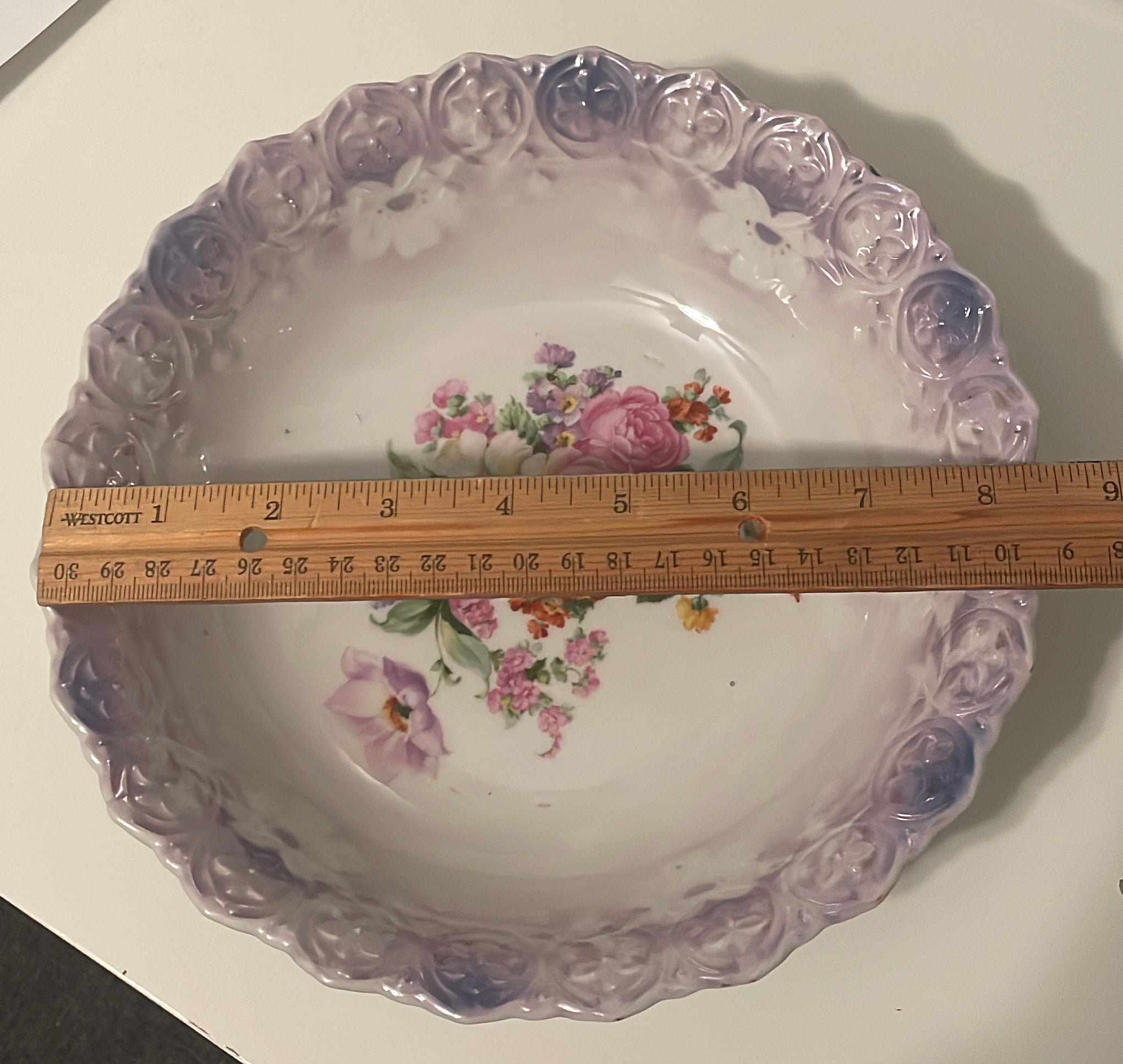 Bavaria 5-piece set Porcelain Floral Luster Serving & Berry Bowls